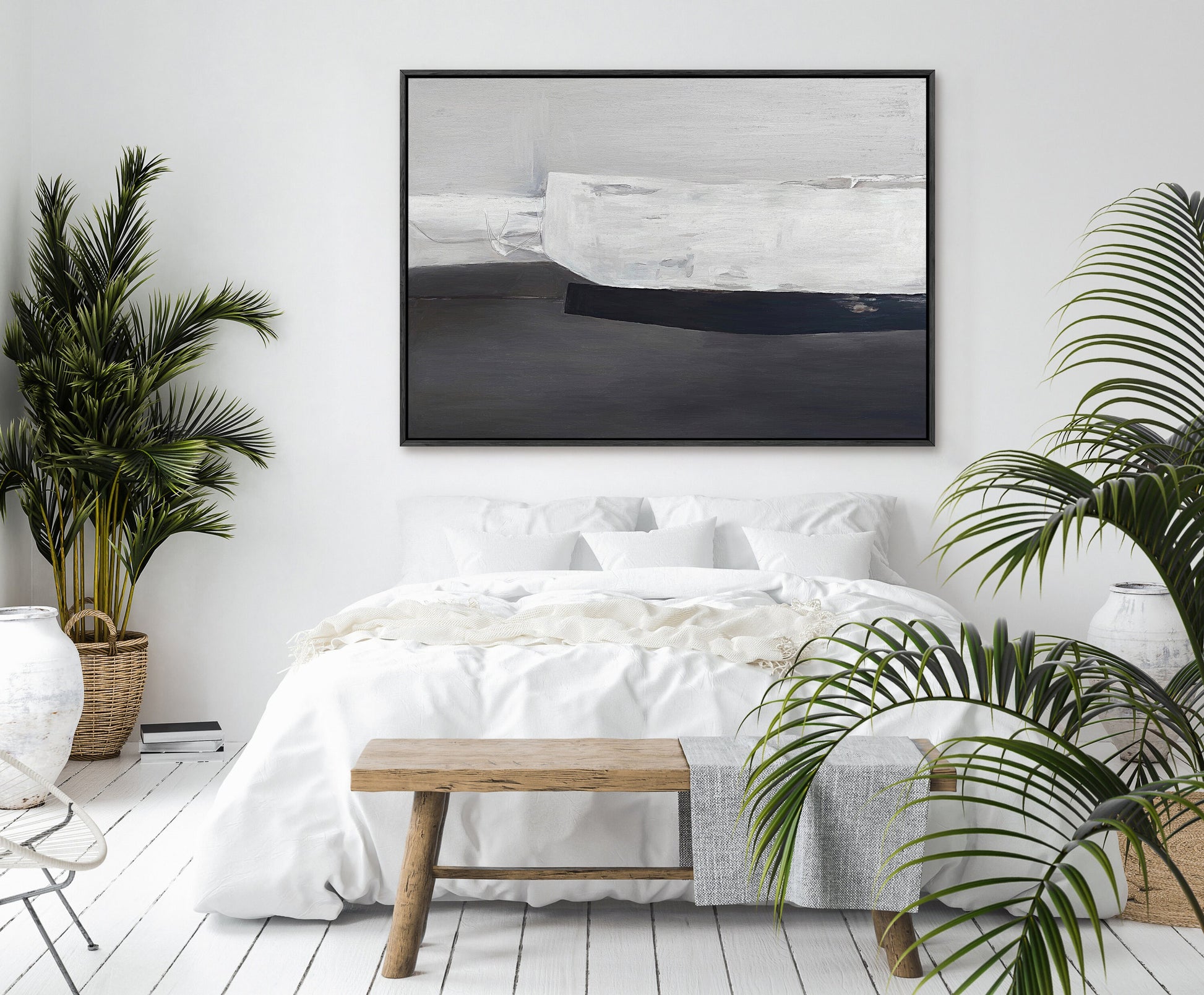 EasySuger Abstract framed Canvas Wall Art, Large Gallery Wall Art, Modern wall art for bedroom and living room