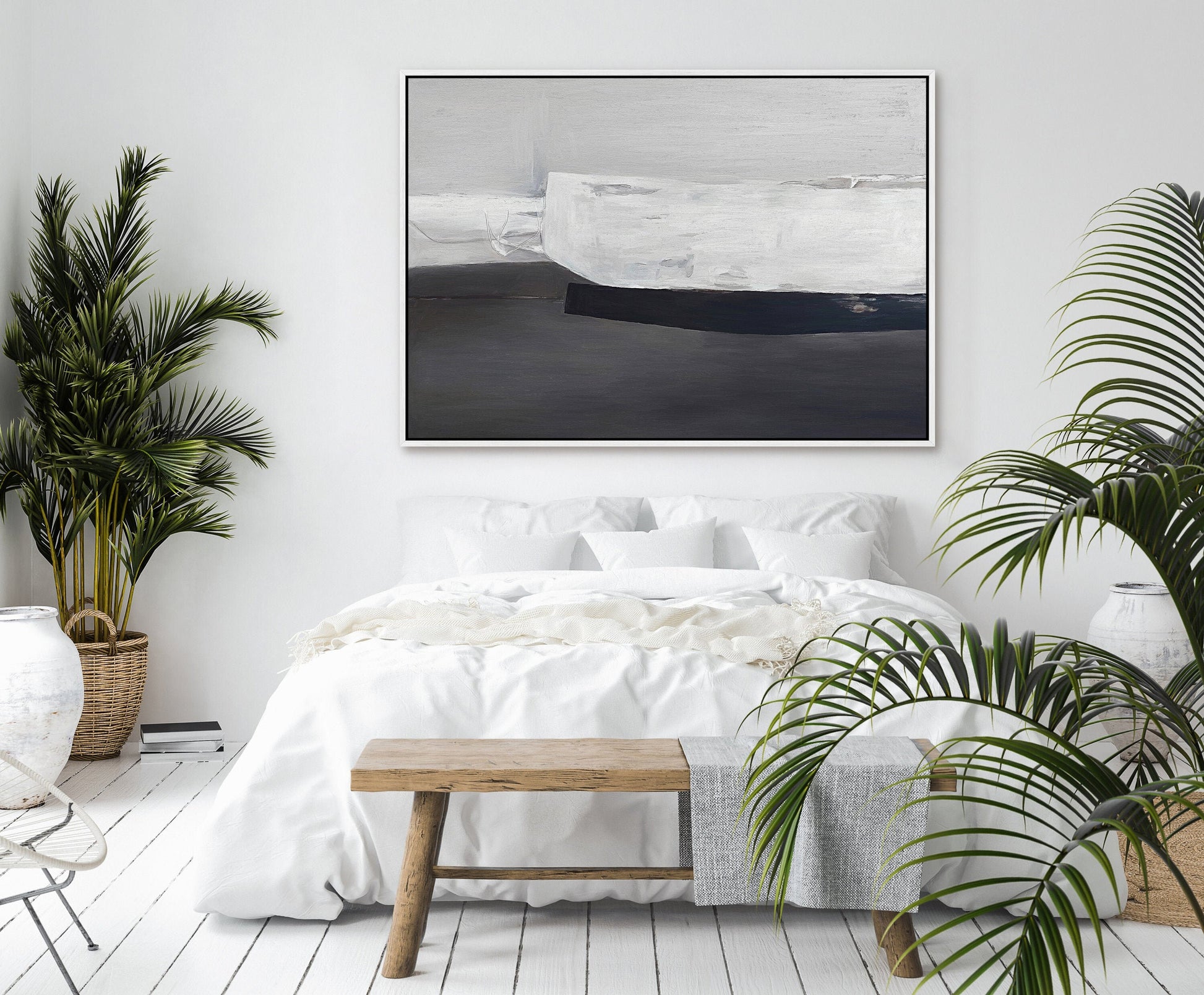 EasySuger Abstract framed Canvas Wall Art, Large Gallery Wall Art, Modern wall art for bedroom and living room