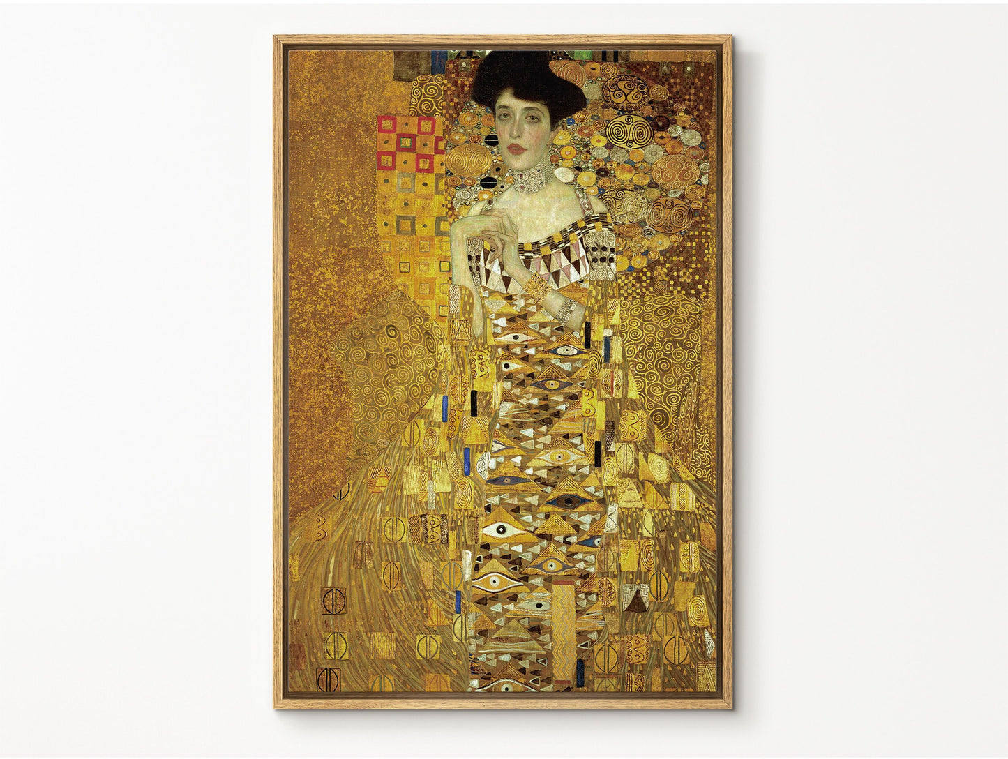 EasySuger Gustav Klimt Wall Art, Portrait of Adele Bloch-Bauer I | Framed Canvas Wall art