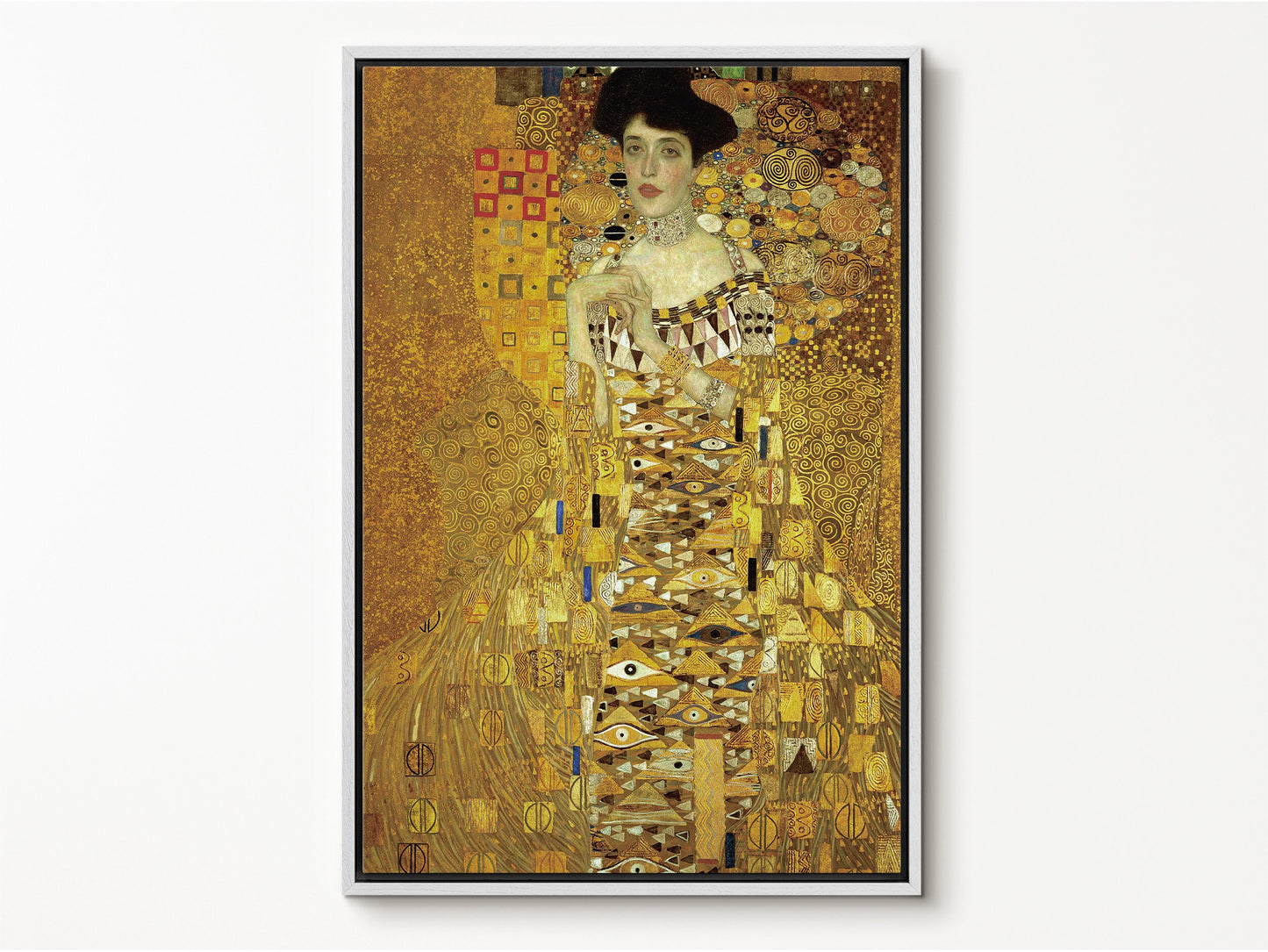 EasySuger Gustav Klimt Wall Art, Portrait of Adele Bloch-Bauer I | Framed Canvas Wall art