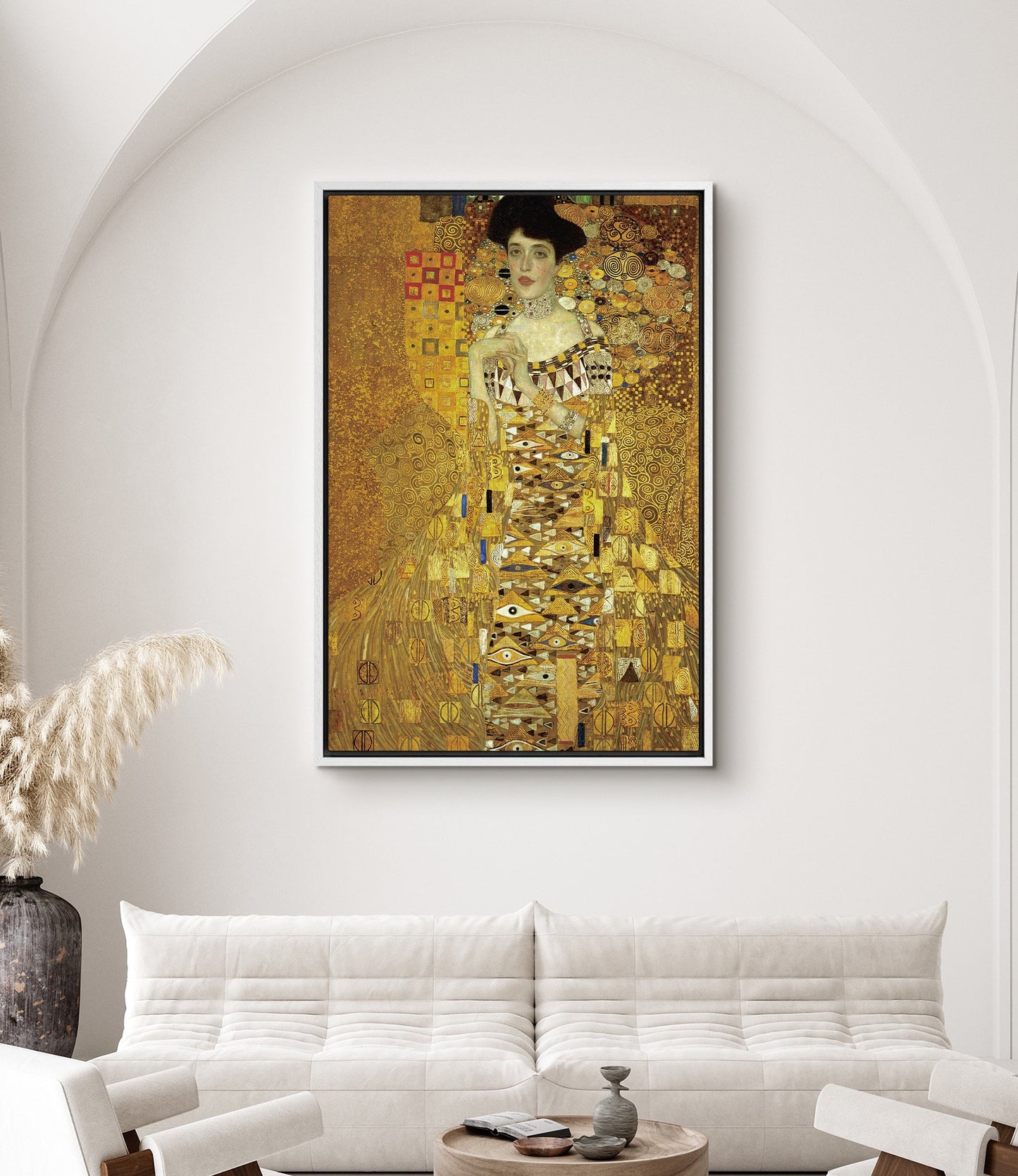 EasySuger Gustav Klimt Wall Art, Portrait of Adele Bloch-Bauer I | Framed Canvas Wall art