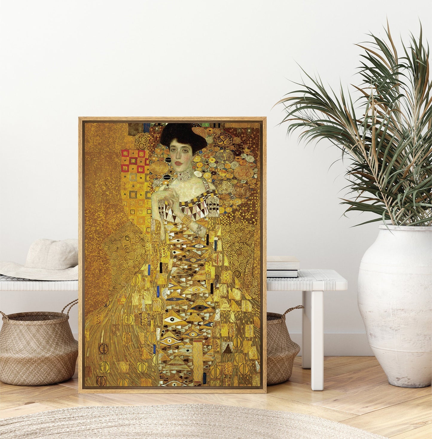 EasySuger Gustav Klimt Wall Art, Portrait of Adele Bloch-Bauer I | Framed Canvas Wall art
