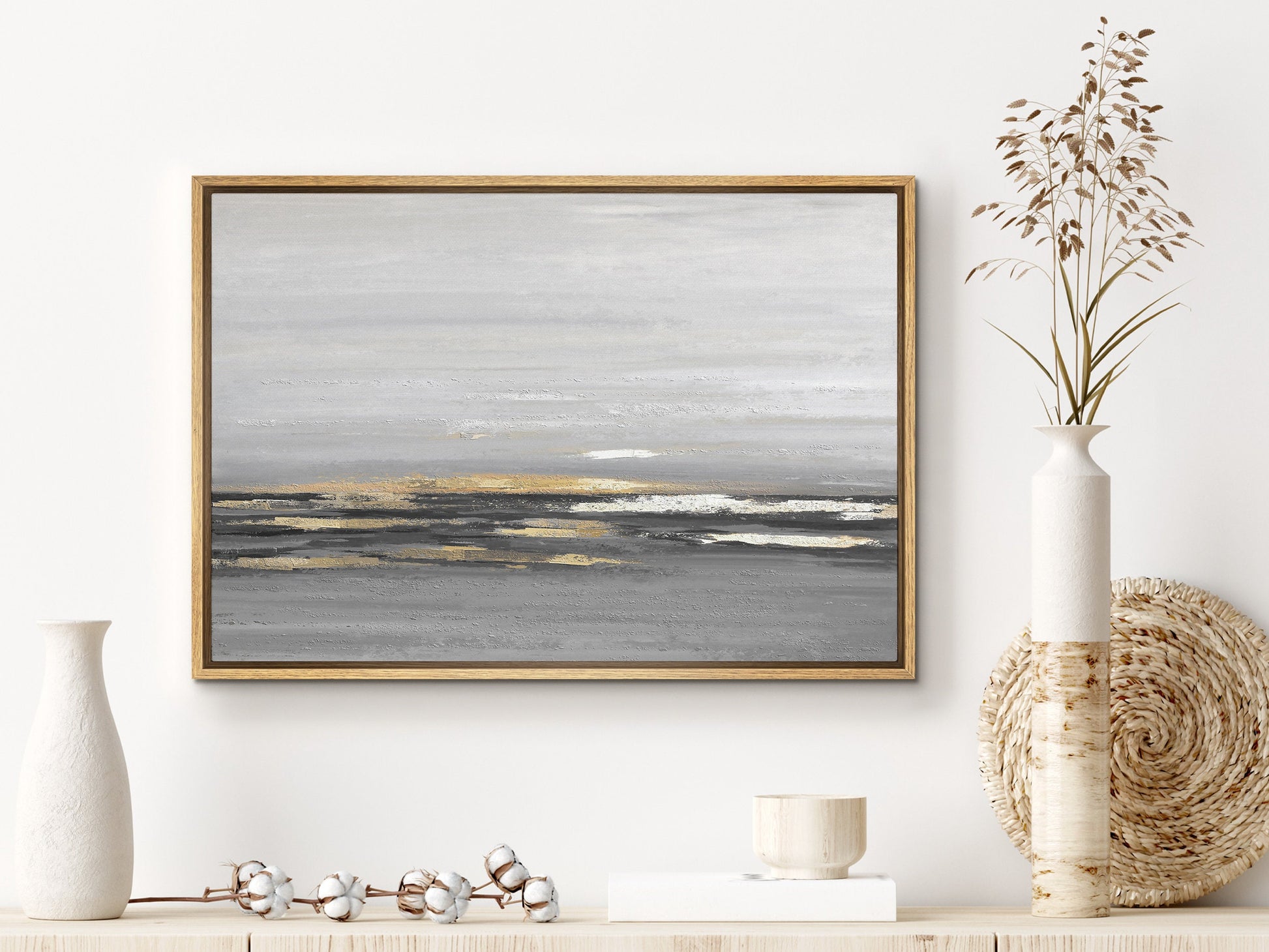 EasySuger Abstract framed Canvas Wall Art, Large Gallery Wall Art, Modern wall art for bedroom and living room