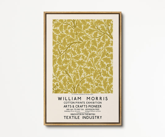 SouthandArt Modern Wall art, William Morris Framed Canvas Art print with hanging kit