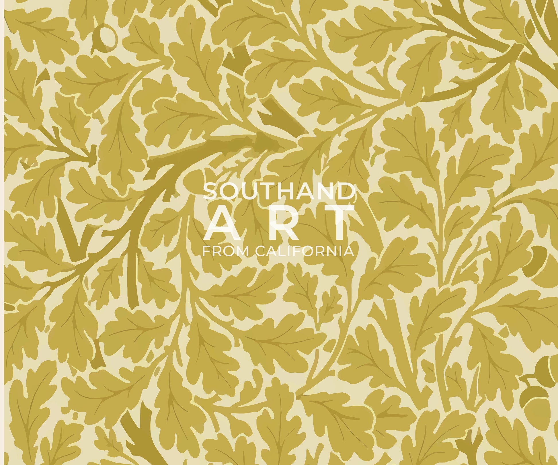 SouthandArt Modern Wall art, William Morris Framed Canvas Art print with hanging kit