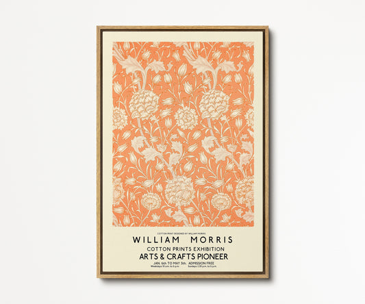 SouthandArt Modern Wall art, William Morris Framed Canvas Art print with hanging kit