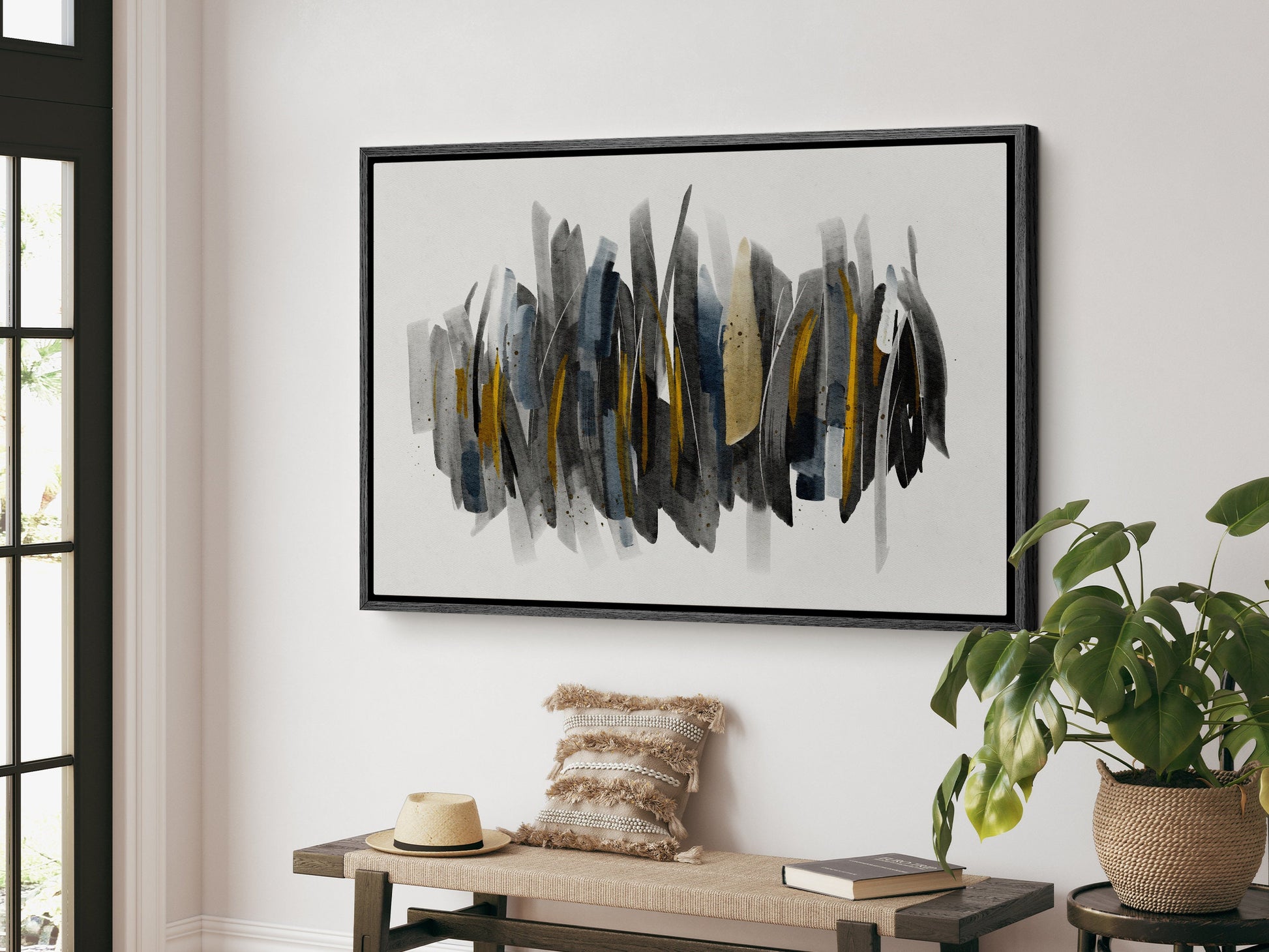 EasySuger Abstract framed Canvas Wall Art, Large Gallery Wall Art, Modern wall art for bedroom and living room