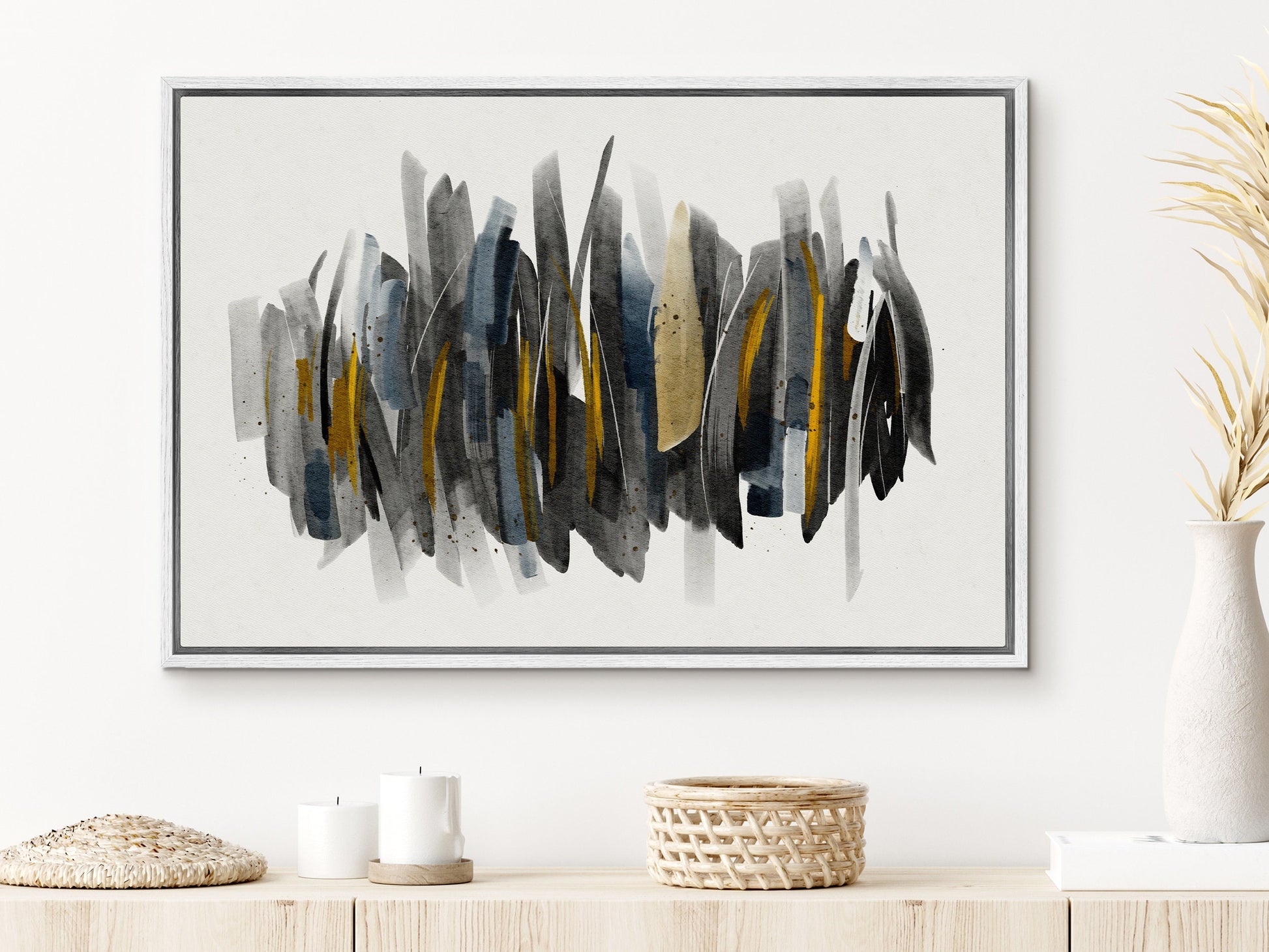 EasySuger Abstract framed Canvas Wall Art, Large Gallery Wall Art, Modern wall art for bedroom and living room