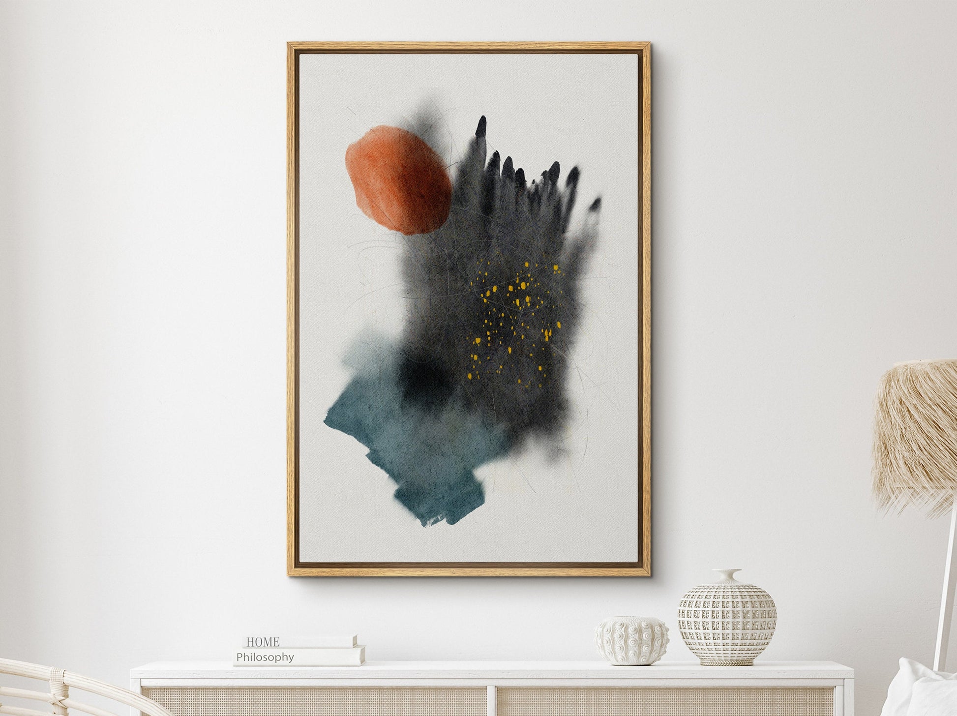 EasySuger Abstract framed Canvas Wall Art, Large Gallery Wall Art, Modern wall art for bedroom and living room