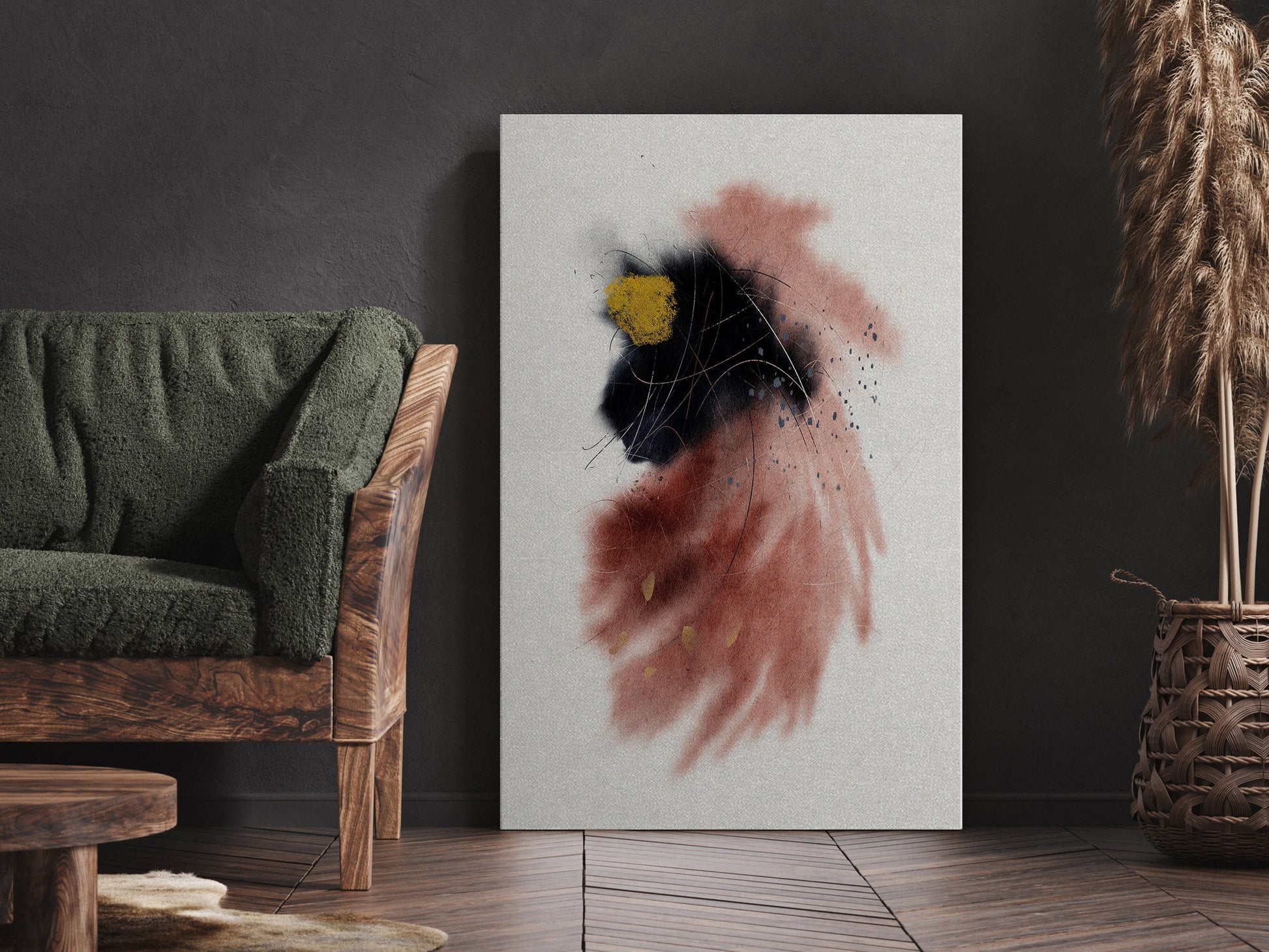 EasySuger Abstract framed Canvas Wall Art, Large Gallery Wall Art, Modern wall art for bedroom and living room