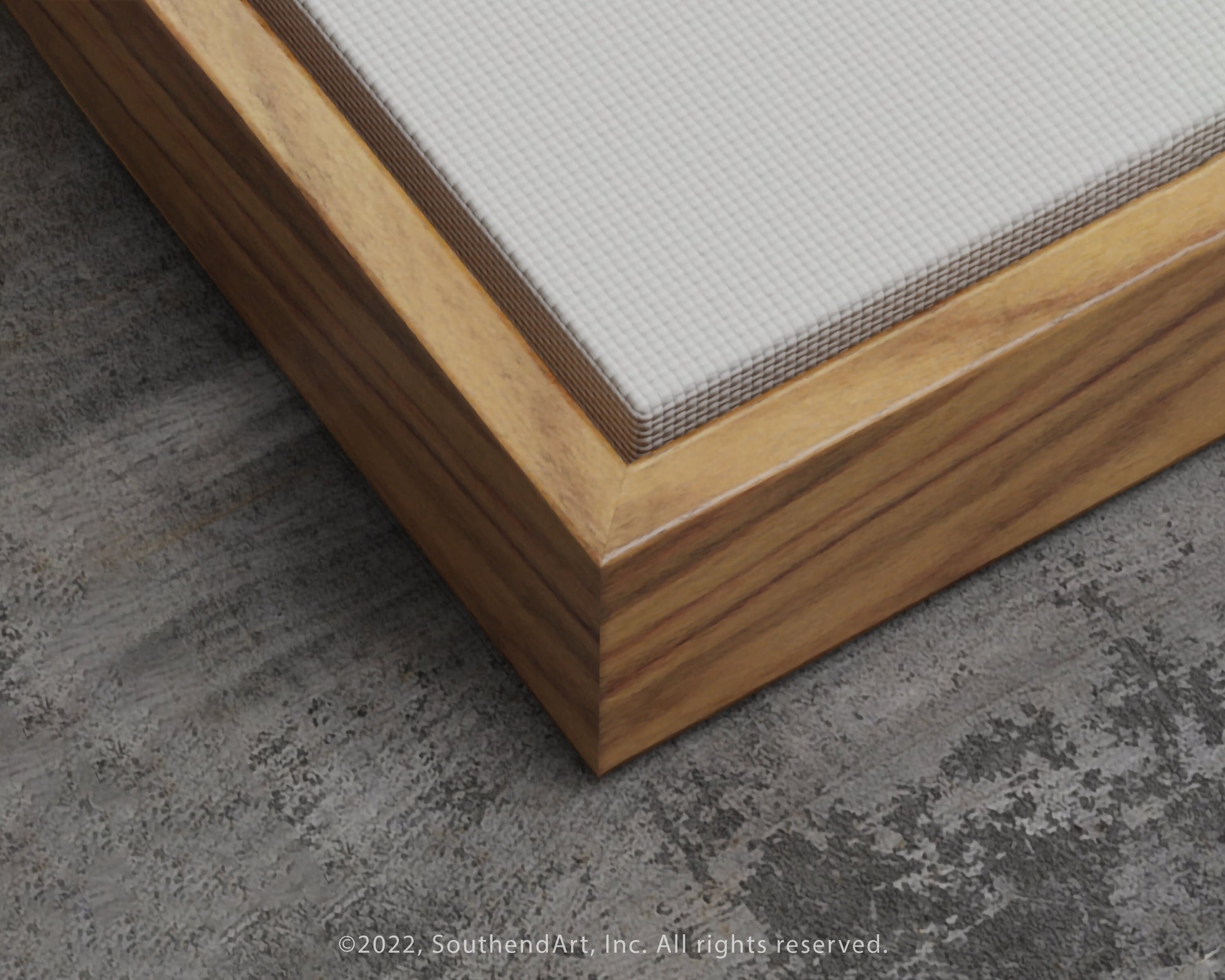 SouthandArt Modern Wall art, William Morris Framed Canvas Art print with hanging kit