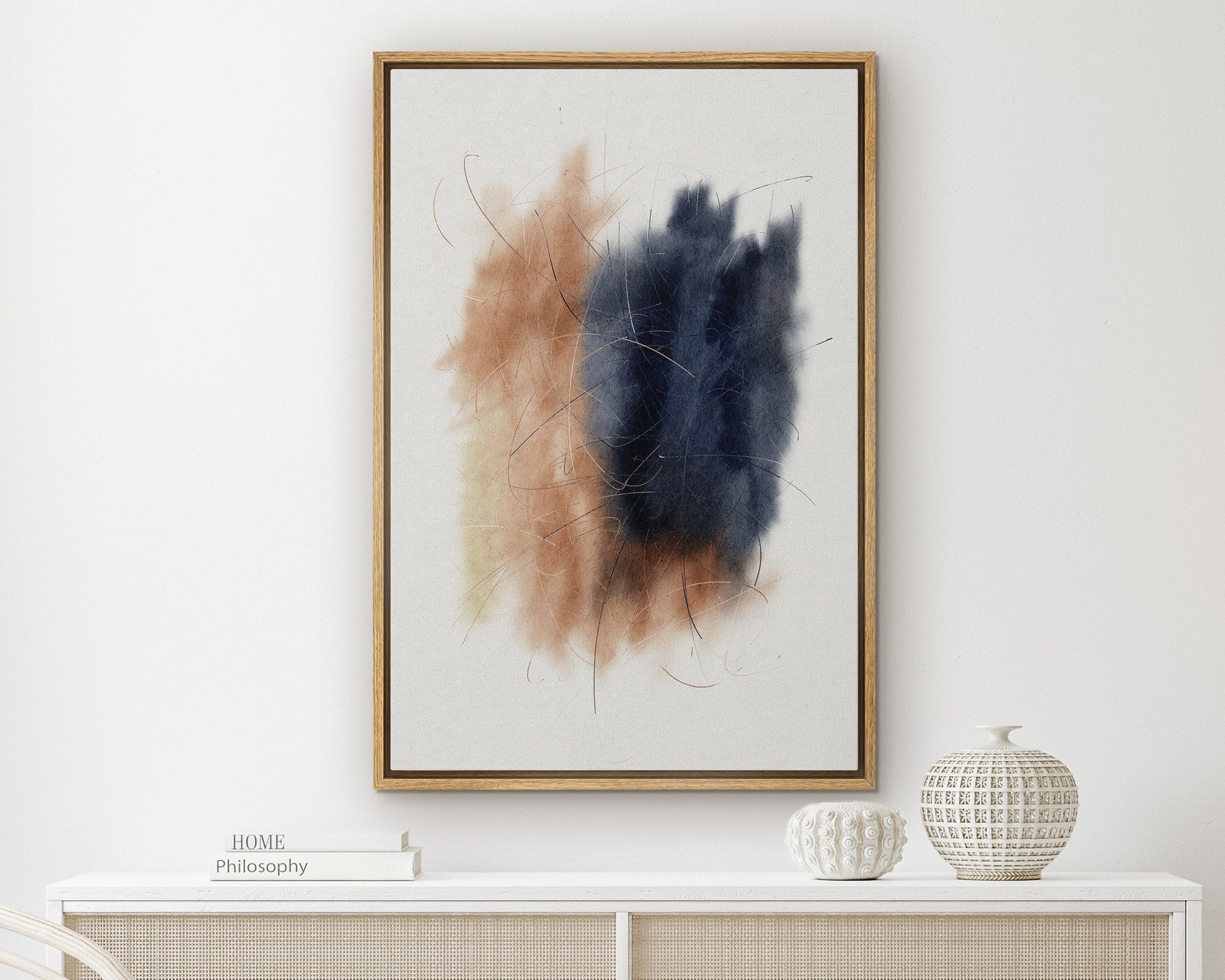 EasySuger Abstract framed Canvas Wall Art, Large Gallery Wall Art, Modern wall art for bedroom and living room