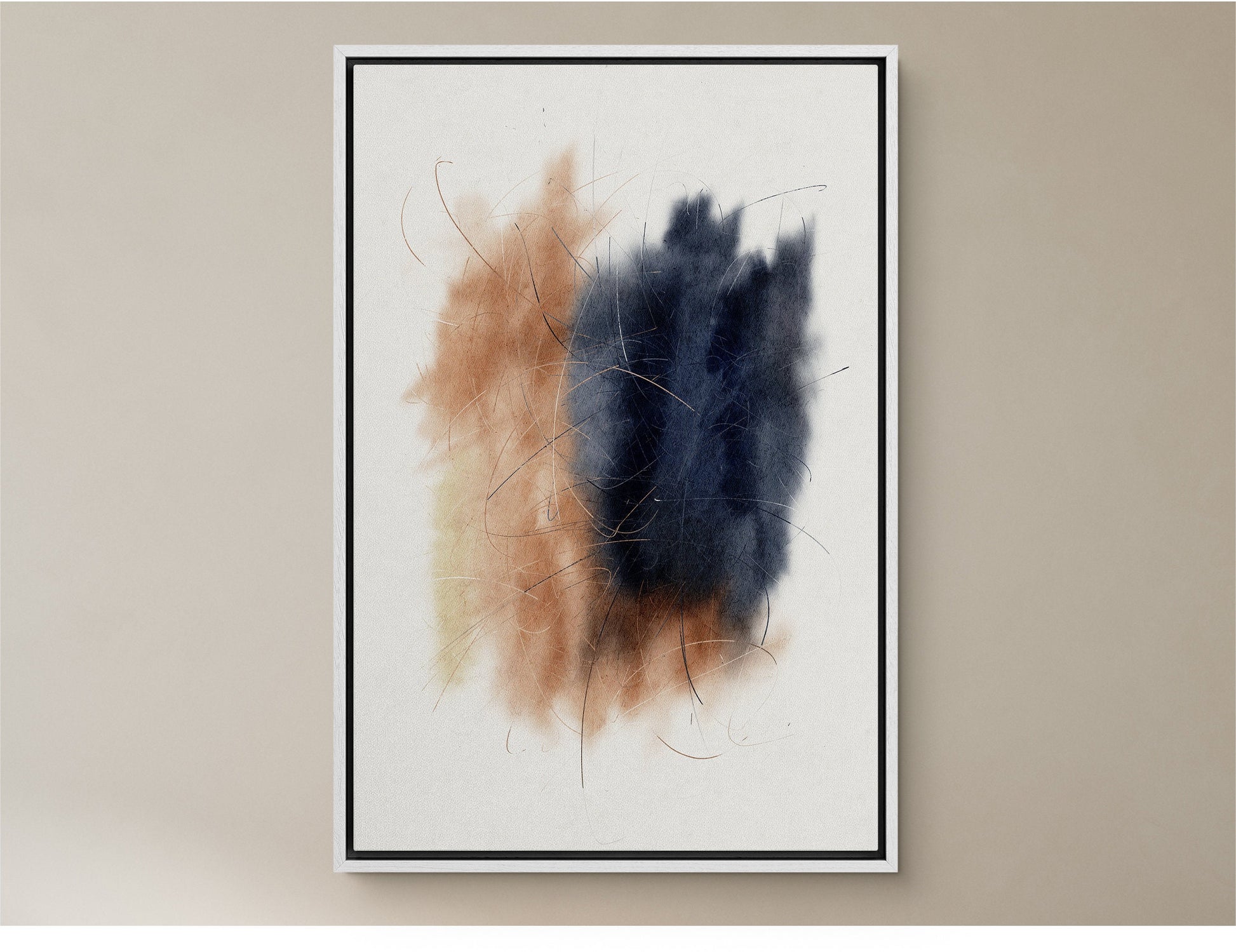 EasySuger Abstract framed Canvas Wall Art, Large Gallery Wall Art, Modern wall art for bedroom and living room