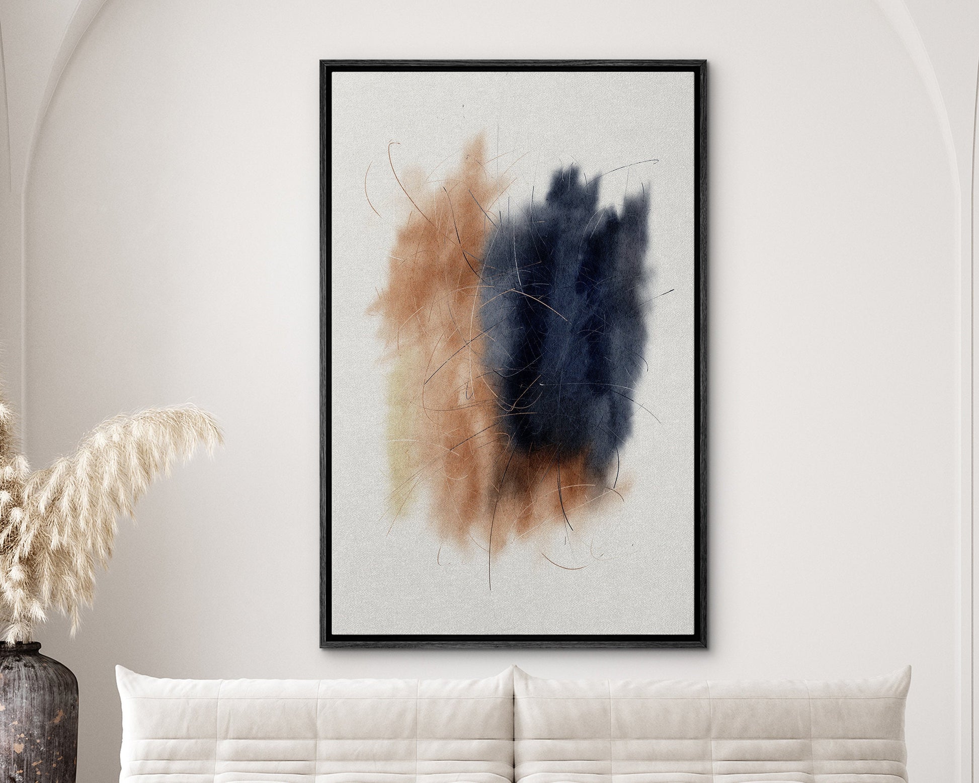 EasySuger Abstract framed Canvas Wall Art, Large Gallery Wall Art, Modern wall art for bedroom and living room