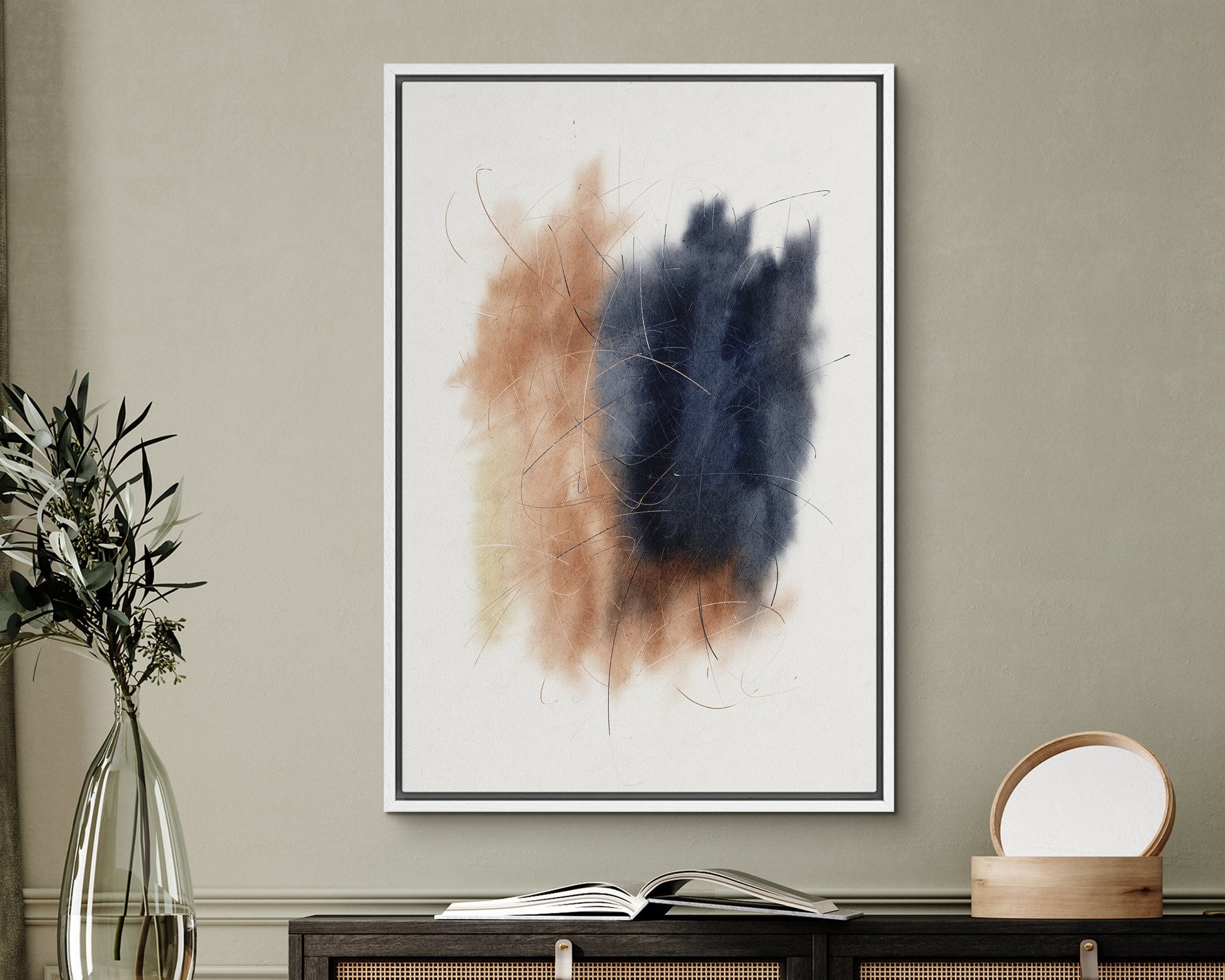 EasySuger Abstract framed Canvas Wall Art, Large Gallery Wall Art, Modern wall art for bedroom and living room