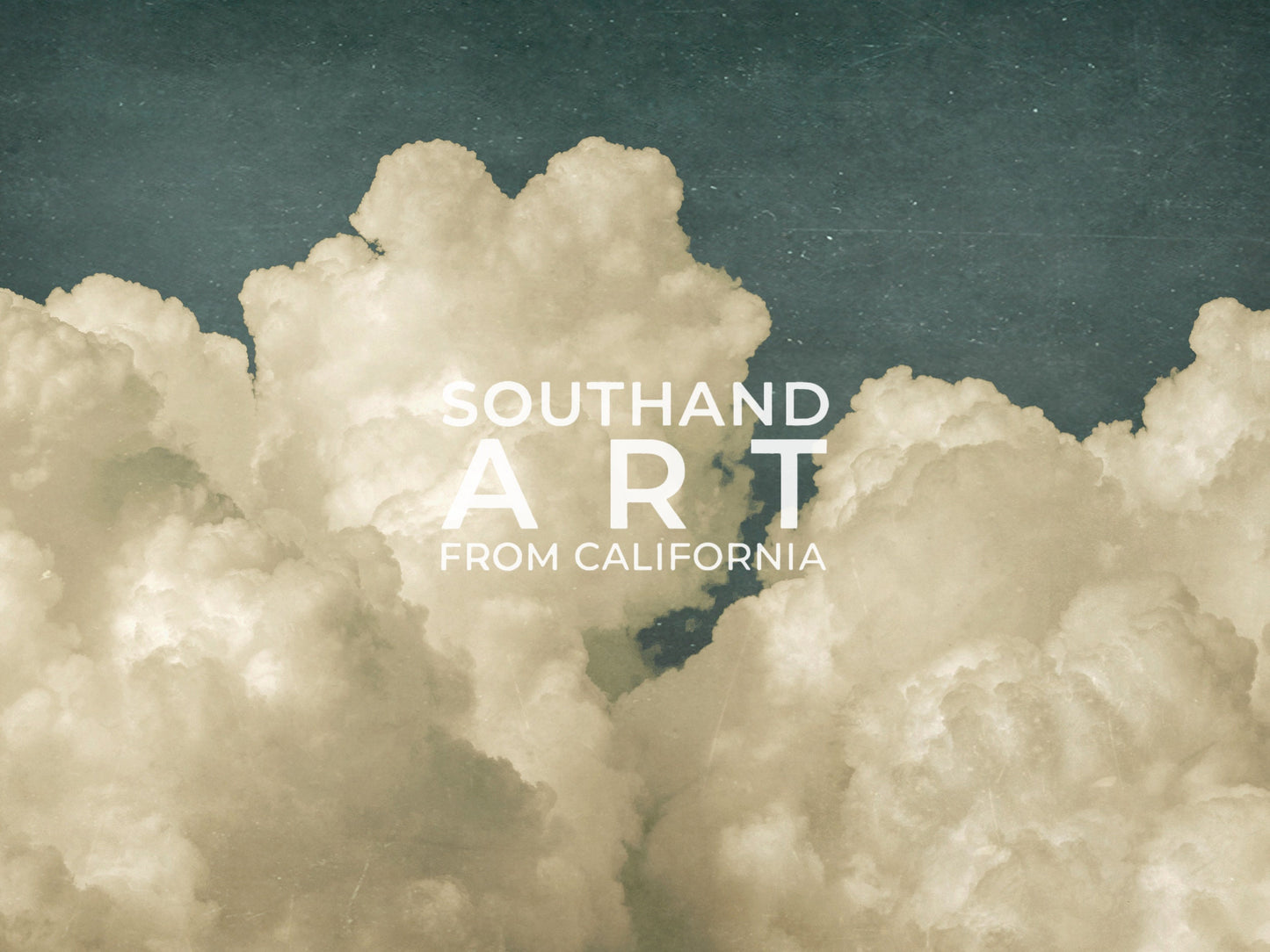 SouthandArt Abstract Clouds Wall art, Framed Canvas Art print with hanging kit