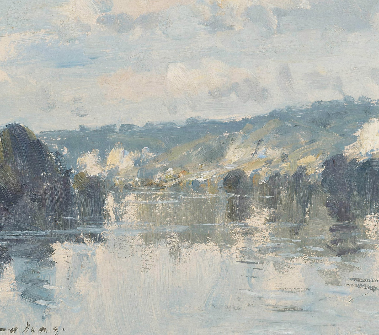Impression Lake - EasySugerImpression LakeFramed Canvas PrintsEasySugerEasySugerImpression Lake24x16Walnut
