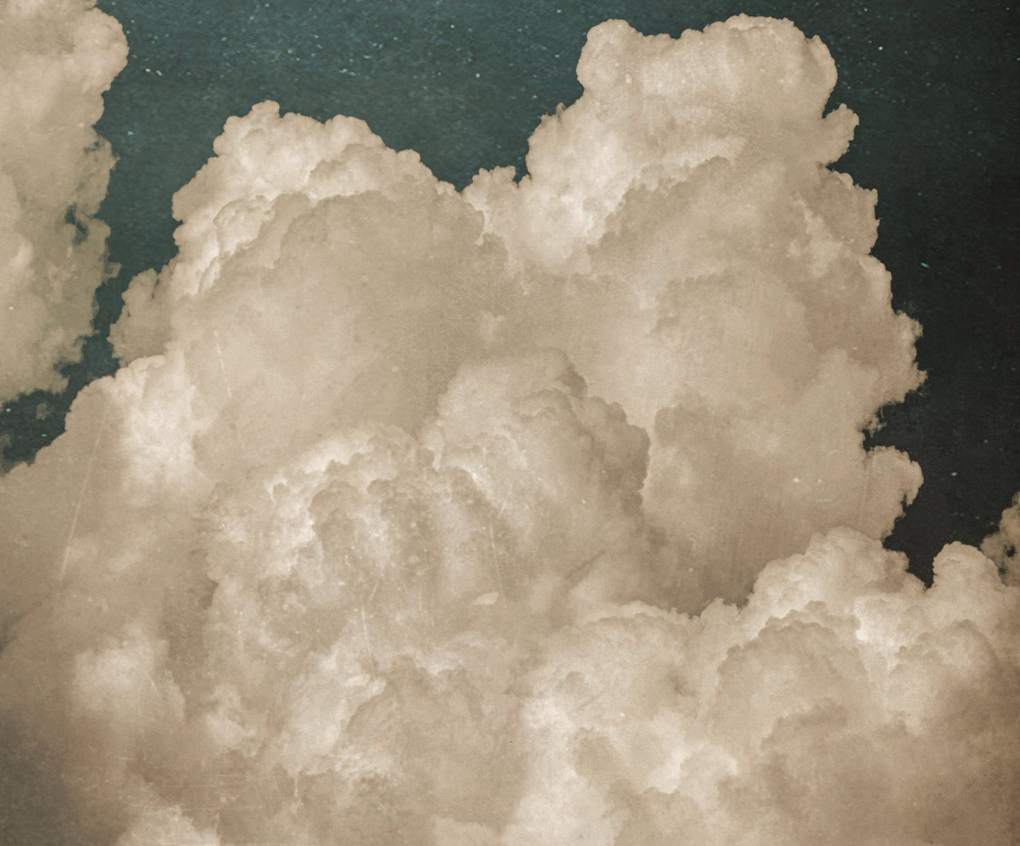 Set of Two Moody Clouds Framed Canvas Wall Art Canvas Print