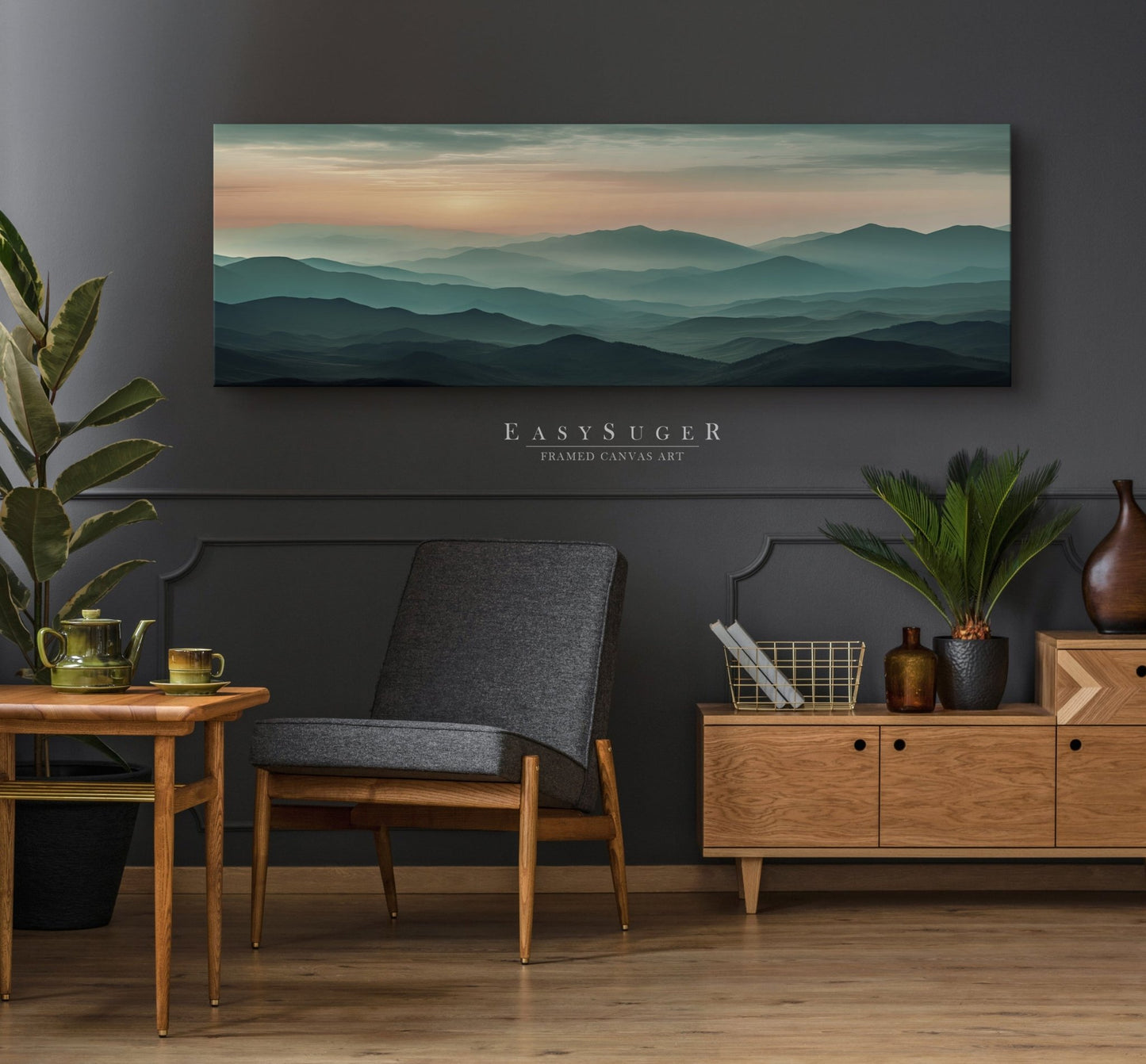 Sunset Mountain View II - EasySugerSunset Mountain View IIFramed Canvas PrintsEasySugerEasySugerSunset Mountain View II36x12Premuim Gallery Wrap