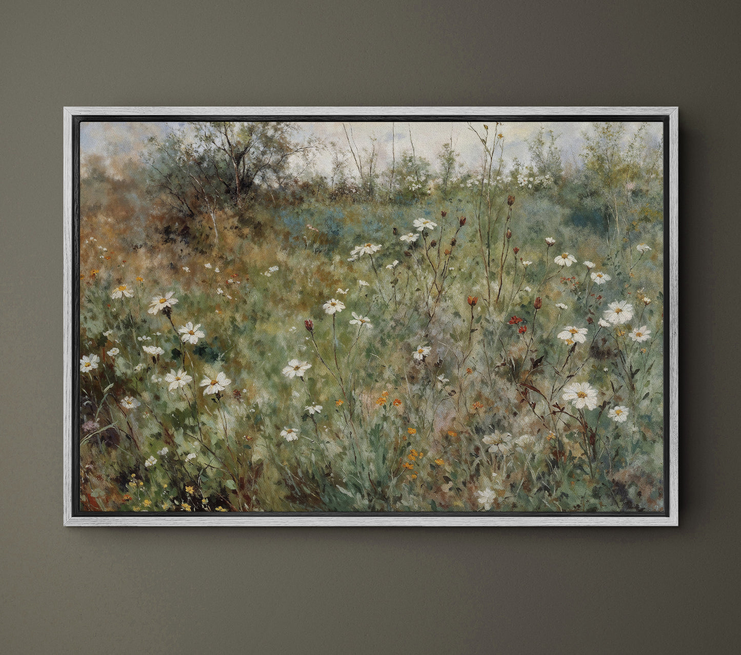 Vintage Wildflowers field