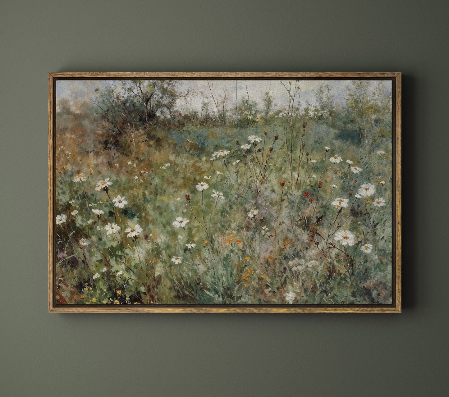 Vintage Wildflowers field