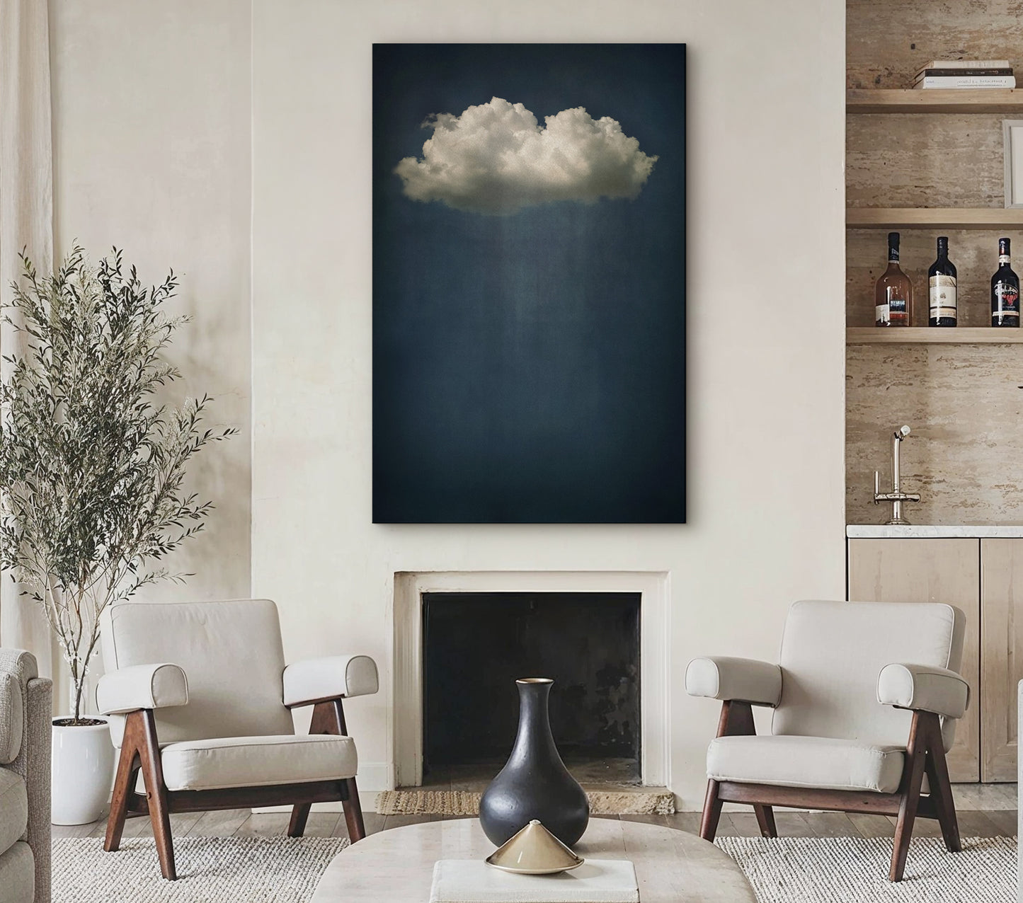 Moody Clouds | Premuim Framed Canvas Print | CL22