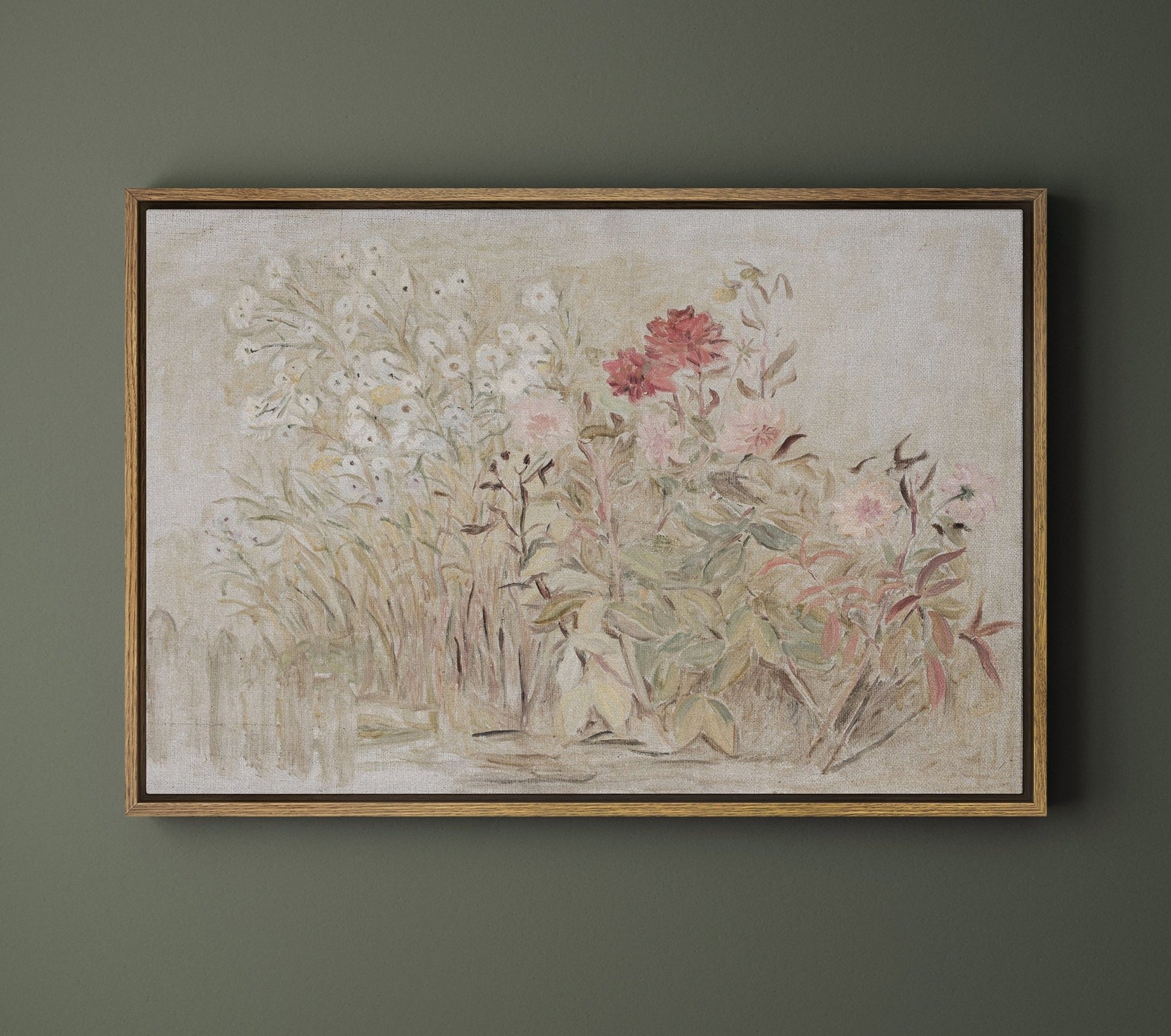 Antique Wildflowers - EasySugerAntique WildflowersFramed Canvas PrintsEasySugerEasySugerAntique Wildflowers24x16Light