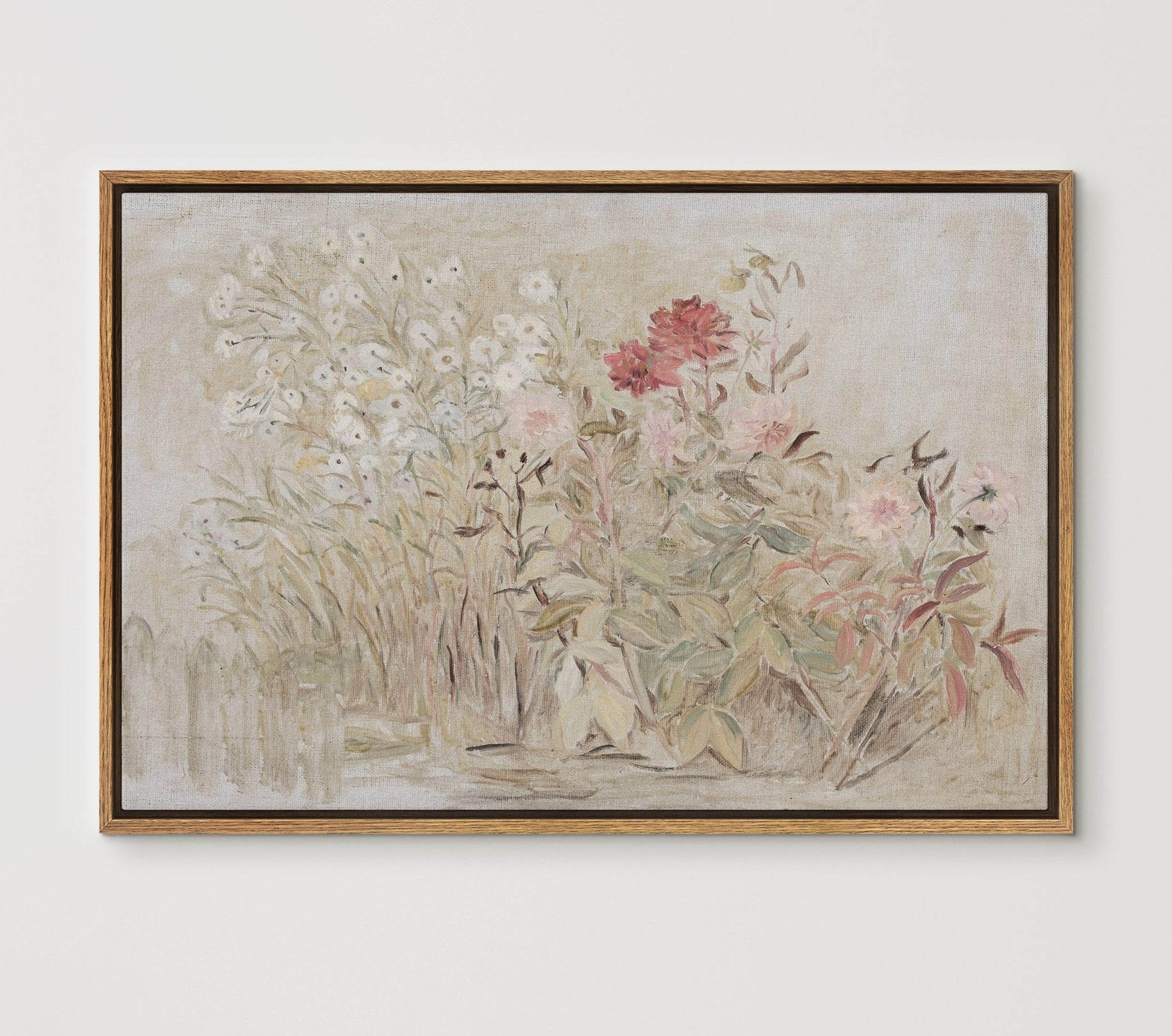 Antique Wildflowers - EasySugerAntique WildflowersFramed Canvas PrintsEasySugerEasySugerAntique Wildflowers24x16Natural