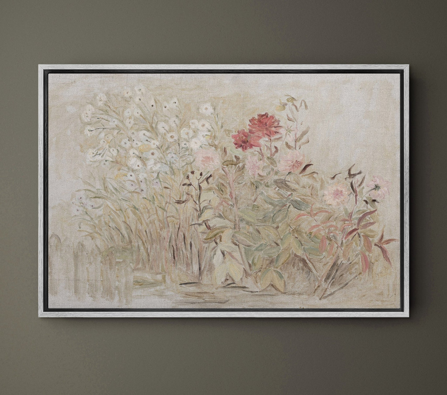 Antique Wildflowers - EasySugerAntique WildflowersFramed Canvas PrintsEasySugerEasySugerAntique Wildflowers24x16Light