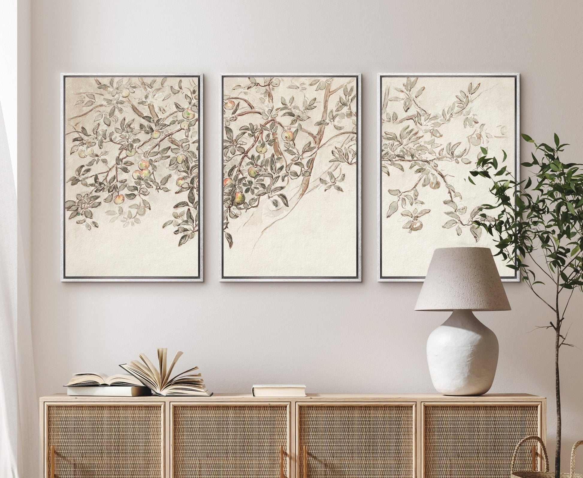 Apple Tree | Set of 3 Antique Art - EasySugerApple Tree | Set of 3 Antique ArtFramed Canvas PrintsEasySugerEasySugerApple Tree | Set of 3 Antique Art3 pieces of 16x24Light