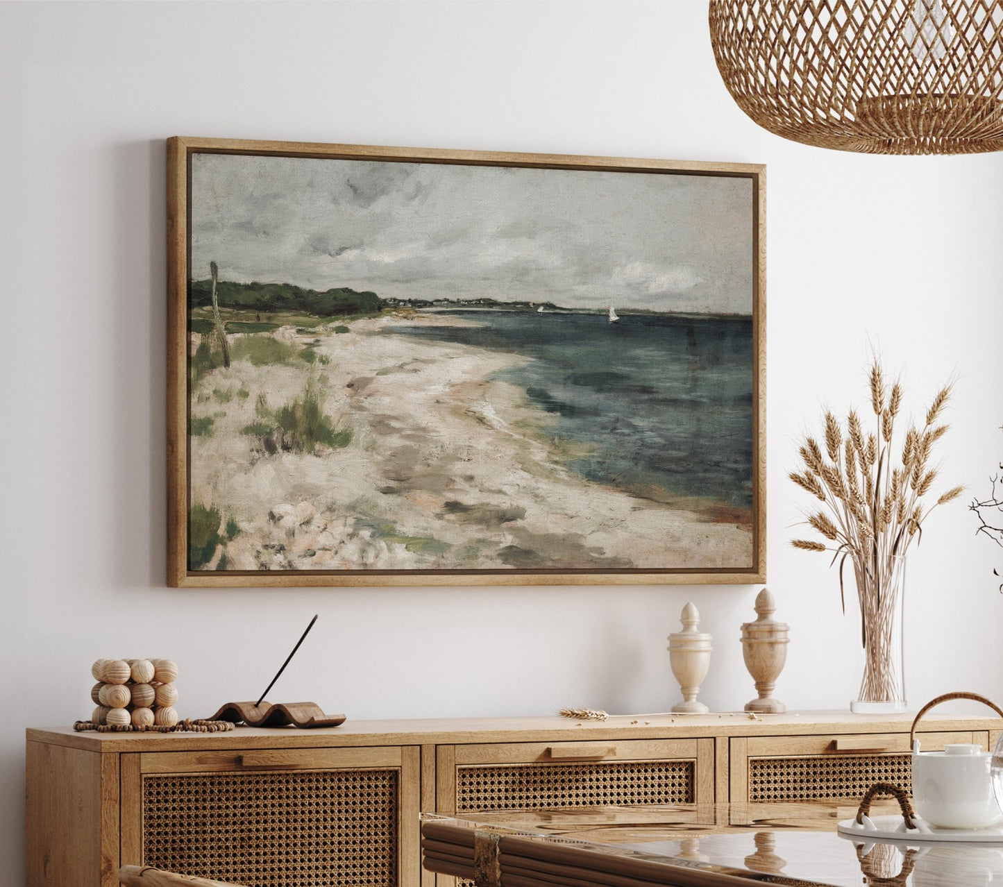 Beach - EasySugerBeachFramed Canvas PrintsEasySugerEasySugerBeach24x16Walnut