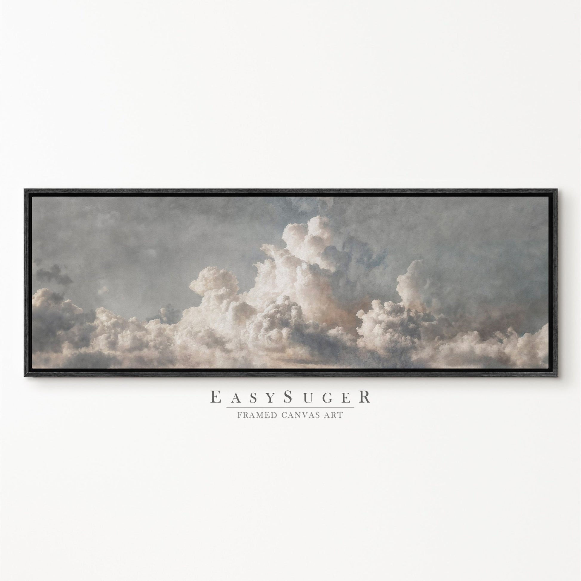 Cloudy Sky I - EasySugerCloudy Sky IFramed Canvas PrintsEasySugerEasySugerCloudy Sky I36x12Black