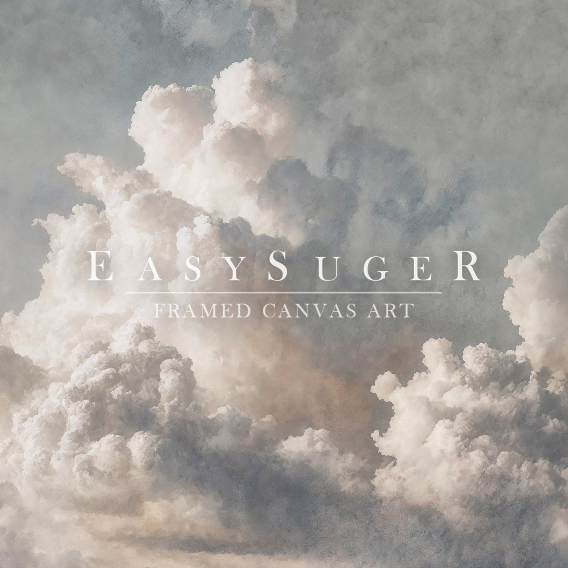 Cloudy Sky I - EasySugerCloudy Sky IFramed Canvas PrintsEasySugerEasySugerCloudy Sky I36x12Walnut