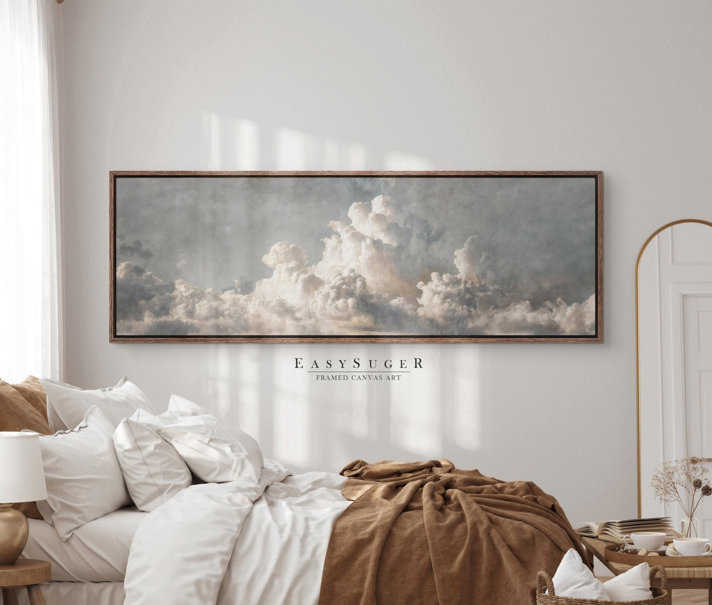 Cloudy Sky I - EasySugerCloudy Sky IFramed Canvas PrintsEasySugerEasySugerCloudy Sky I36x12Walnut