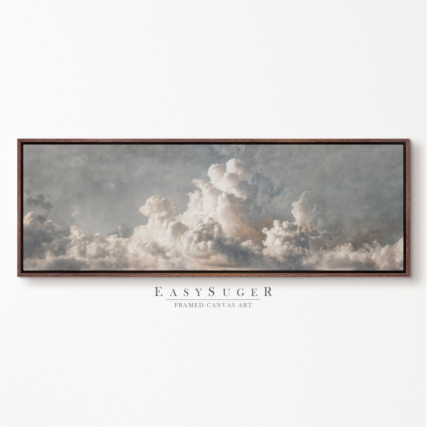 Cloudy Sky I - EasySugerCloudy Sky IFramed Canvas PrintsEasySugerEasySugerCloudy Sky I36x12Walnut