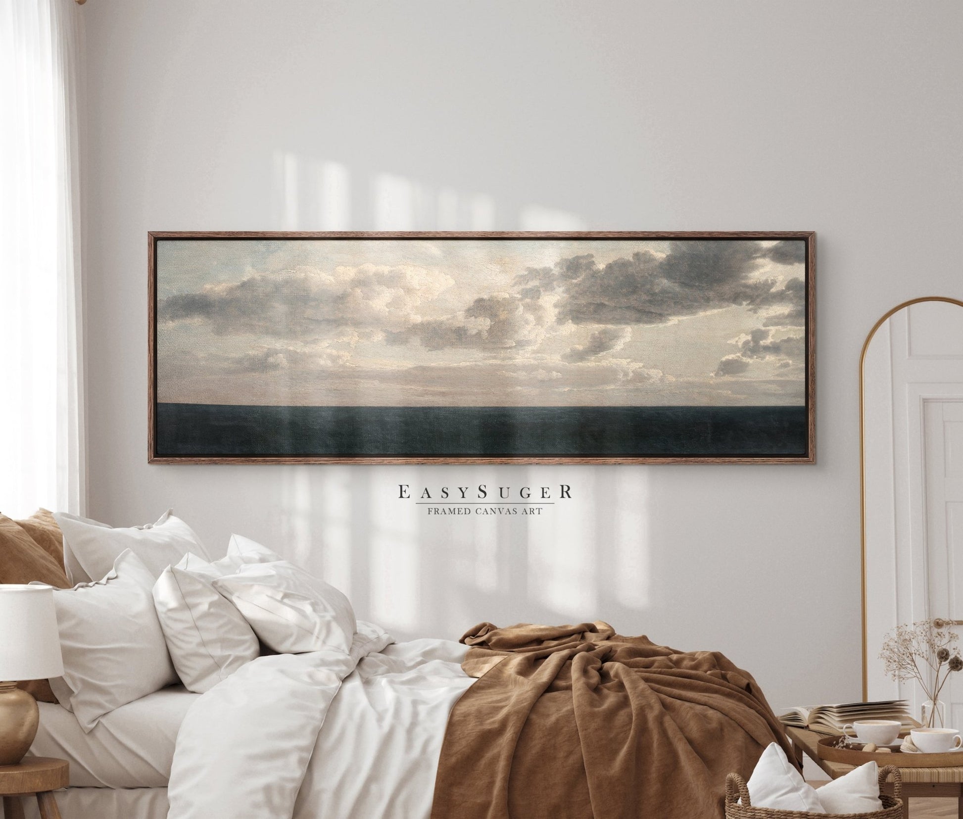 Cloudy Sky II - EasySugerCloudy Sky IIFramed Canvas PrintsEasySugerEasySugerCloudy Sky II36x12Walnut