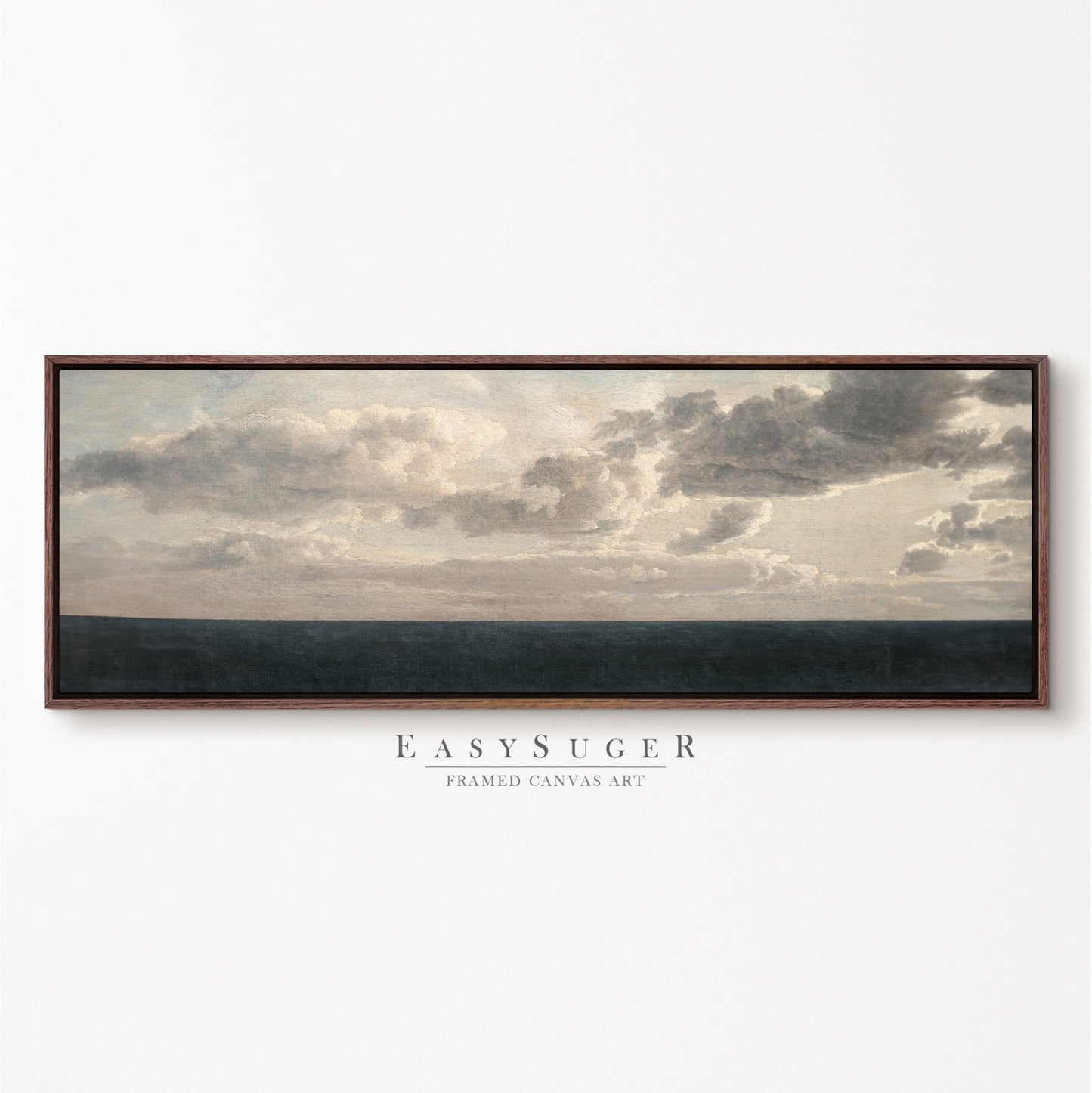 Cloudy Sky II - EasySugerCloudy Sky IIFramed Canvas PrintsEasySugerEasySugerCloudy Sky II36x12Walnut