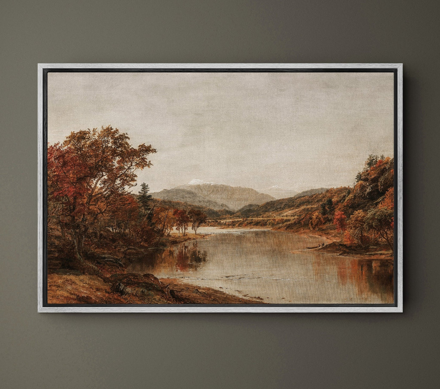 Fall Lakeside - EasySugerFall LakesideFramed Canvas PrintsEasySugerEasySugerFall Lakeside24x16Light