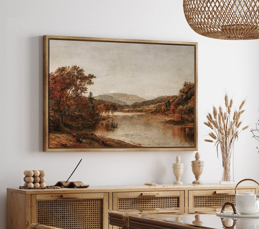 Fall Lakeside - EasySugerFall LakesideFramed Canvas PrintsEasySugerEasySugerFall Lakeside24x16Natural