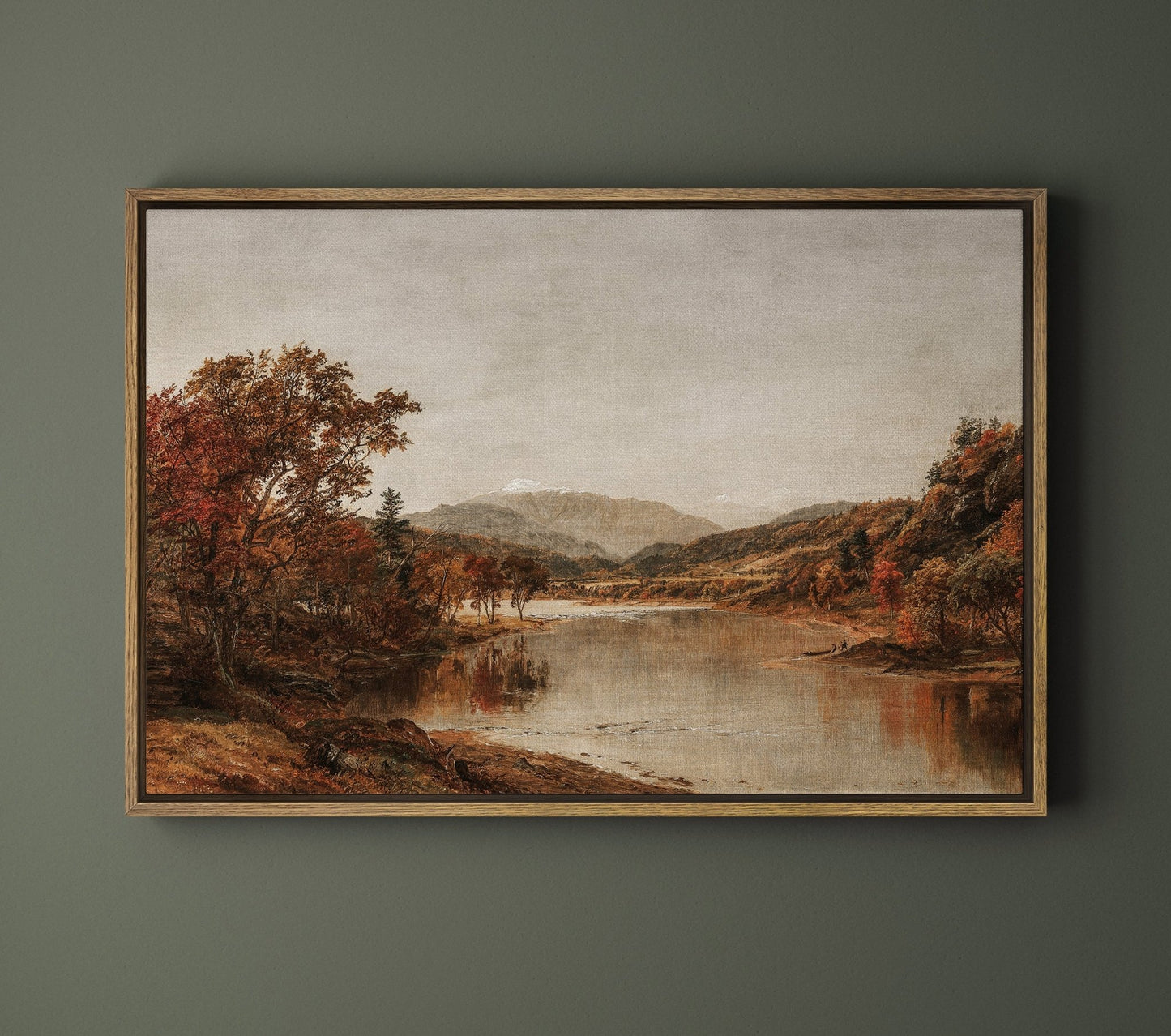 Fall Lakeside - EasySugerFall LakesideFramed Canvas PrintsEasySugerEasySugerFall Lakeside24x16Light