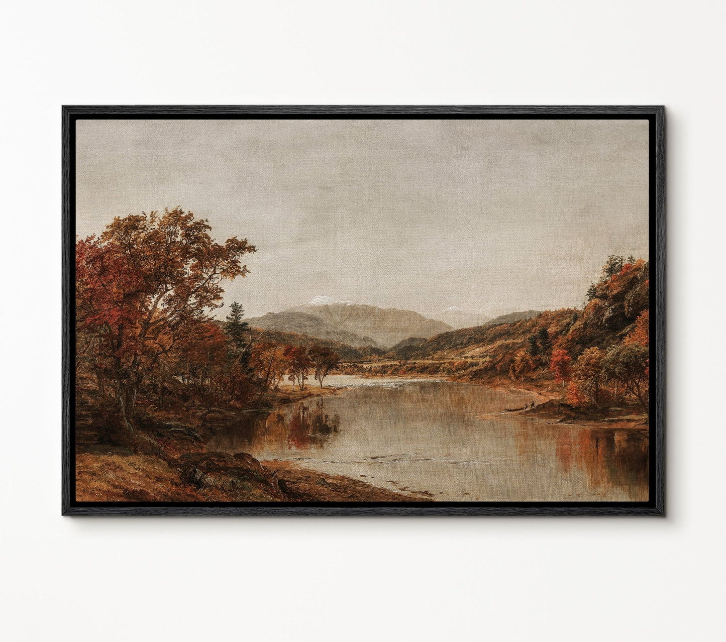 Fall Lakeside - EasySugerFall LakesideFramed Canvas PrintsEasySugerEasySugerFall Lakeside24x16Black