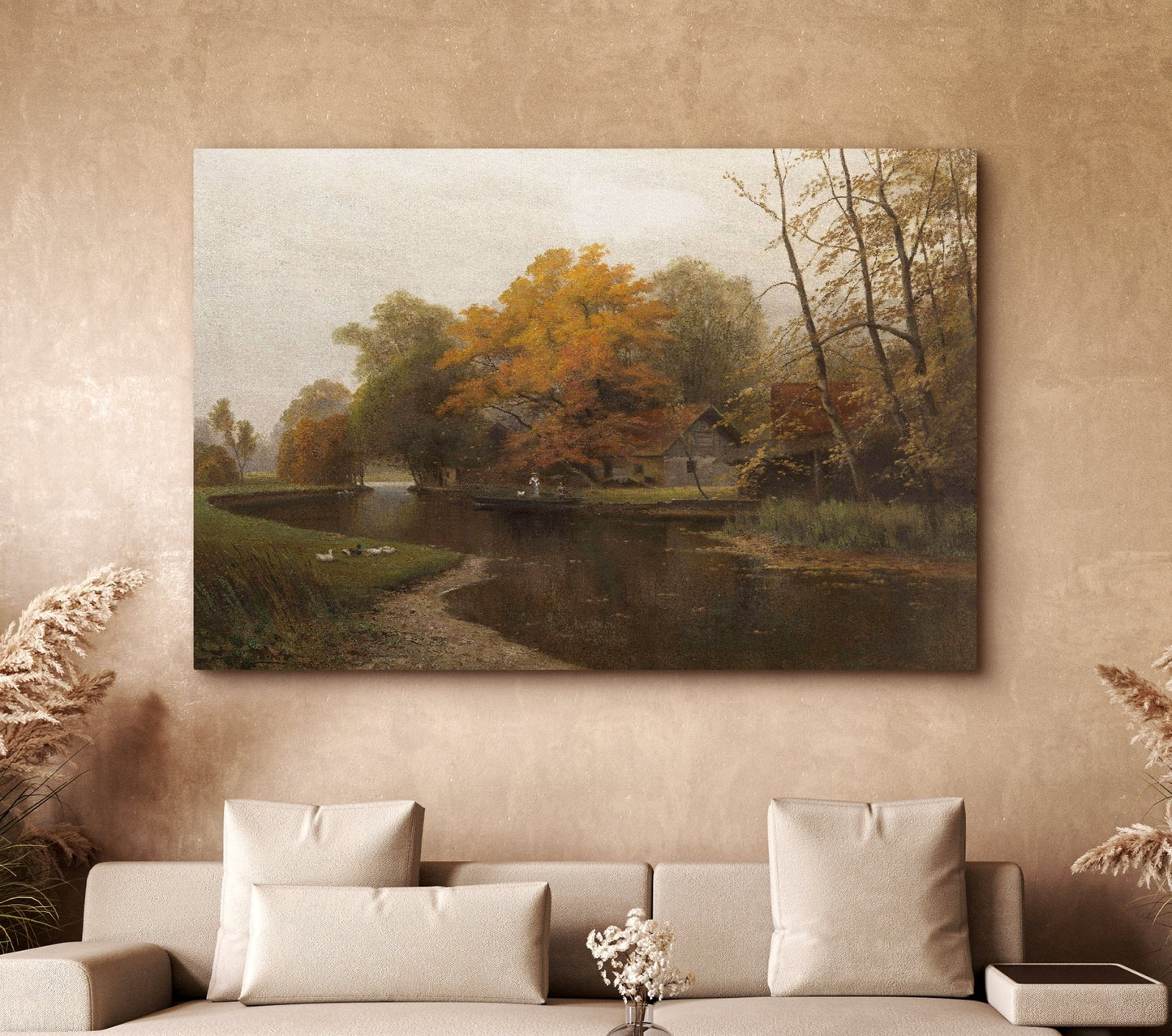 Fall Lakeside V - EasySugerFall Lakeside VFramed Canvas PrintsEasySugerEasySugerFall Lakeside V24x16Premuim Gallery Wrap