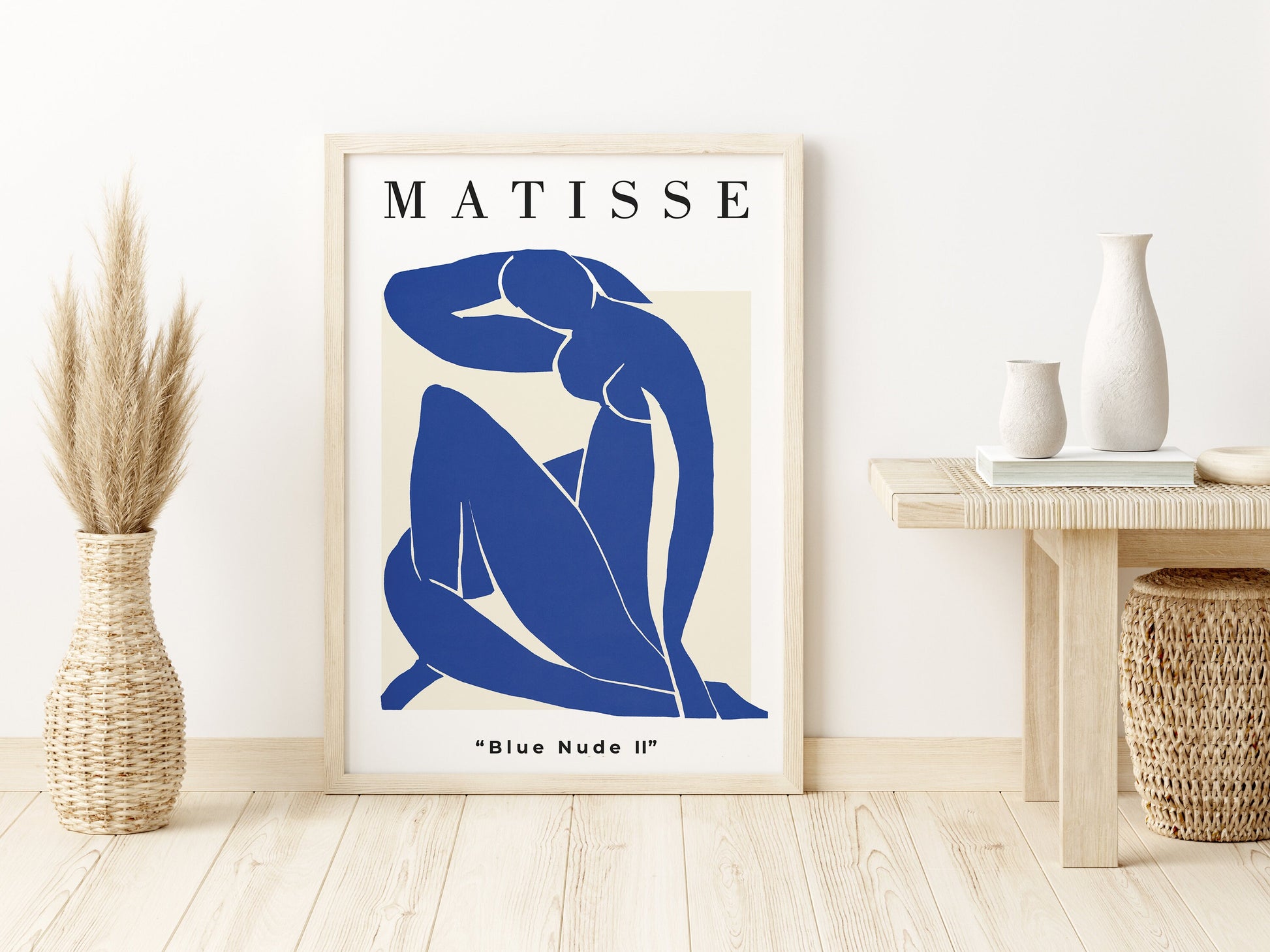 EasySuger Henri Matisse Blue Nude, Matisse canvas wall art , Modern wall art for bedroom, living room and dining room(with hanging kit)