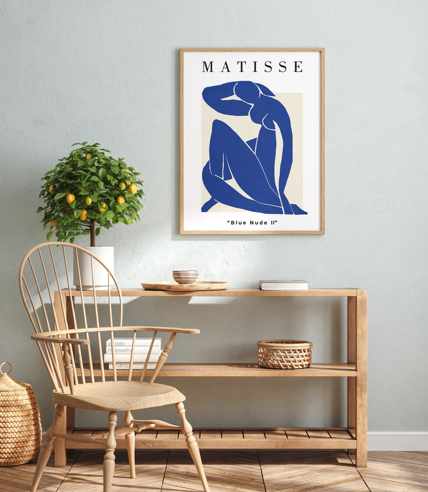 EasySuger Henri Matisse Blue Nude, Matisse canvas wall art , Modern wall art for bedroom, living room and dining room(with hanging kit)