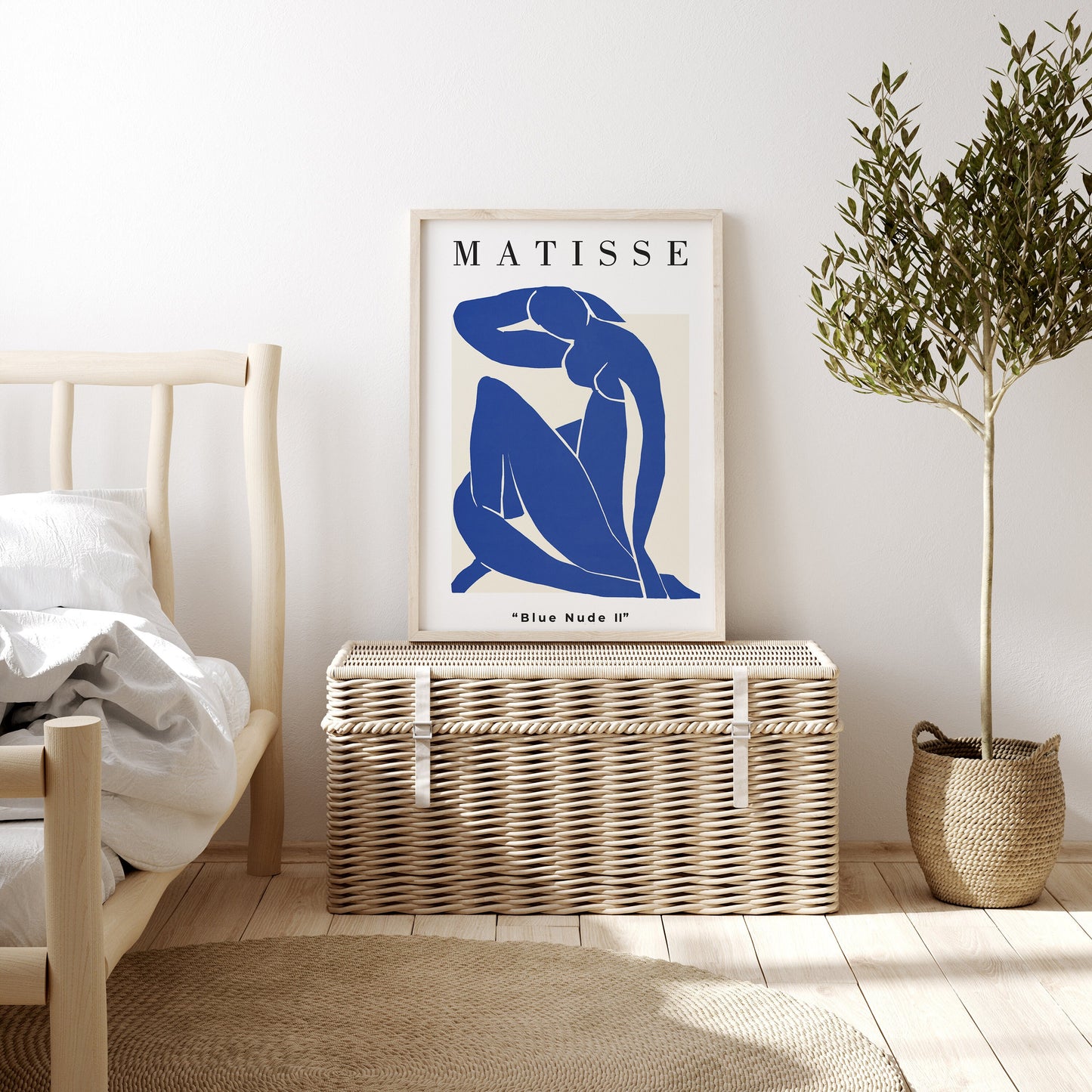 EasySuger Henri Matisse Blue Nude, Matisse canvas wall art , Modern wall art for bedroom, living room and dining room(with hanging kit)