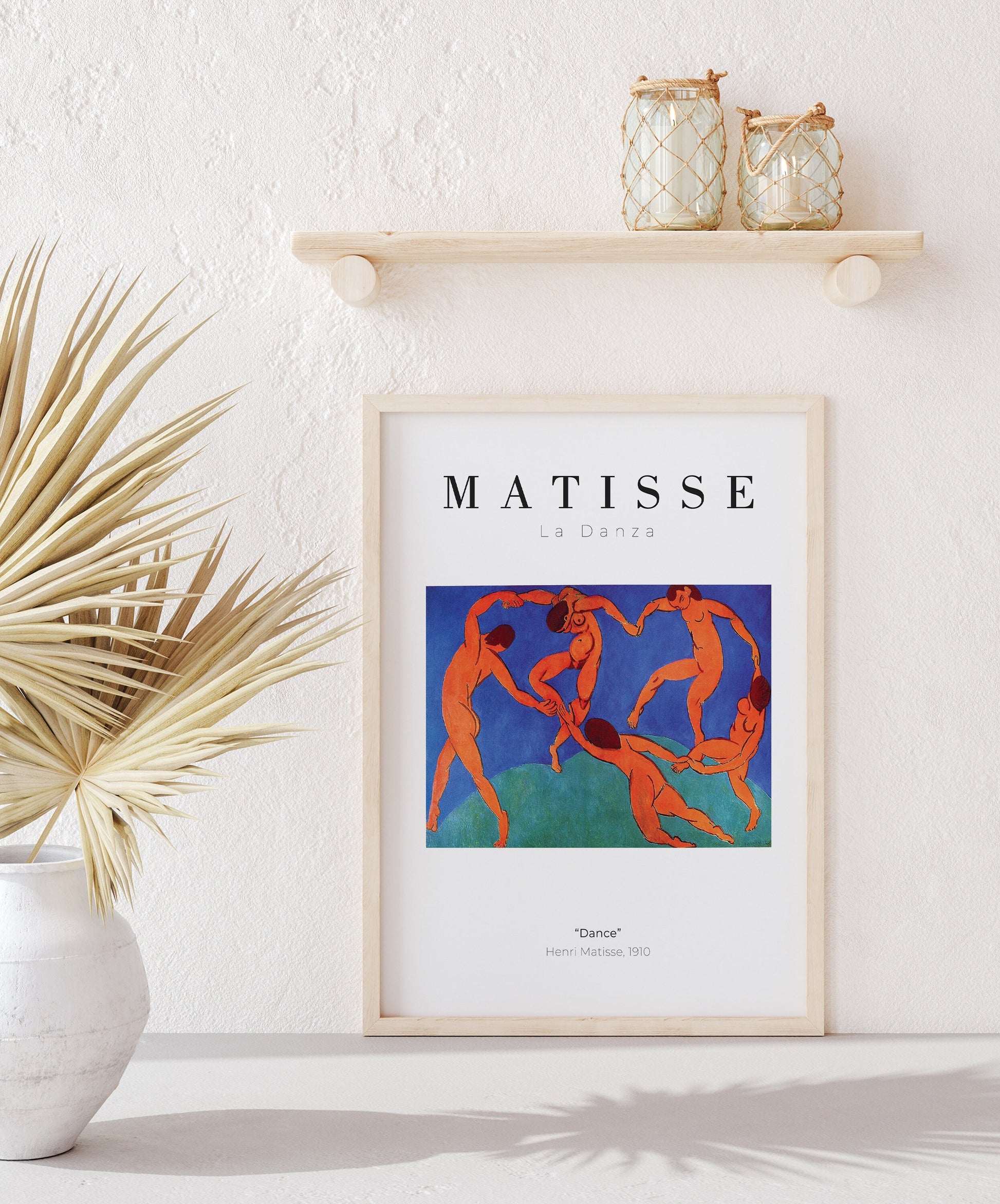 Henri Matisse The Dance, Matisse canvas wall art , Modern framed wall art for bedroom, living room and dining room (with hanging kit)