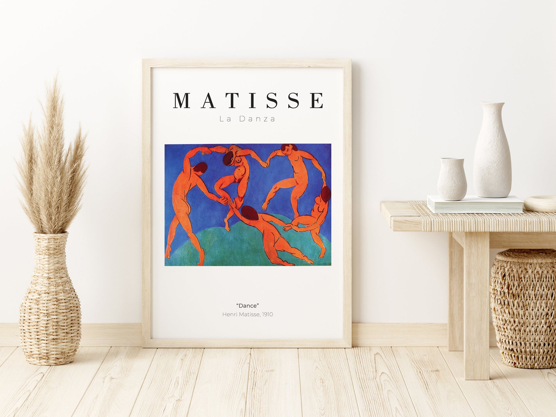 Henri Matisse The Dance, Matisse canvas wall art , Modern framed wall art for bedroom, living room and dining room (with hanging kit)