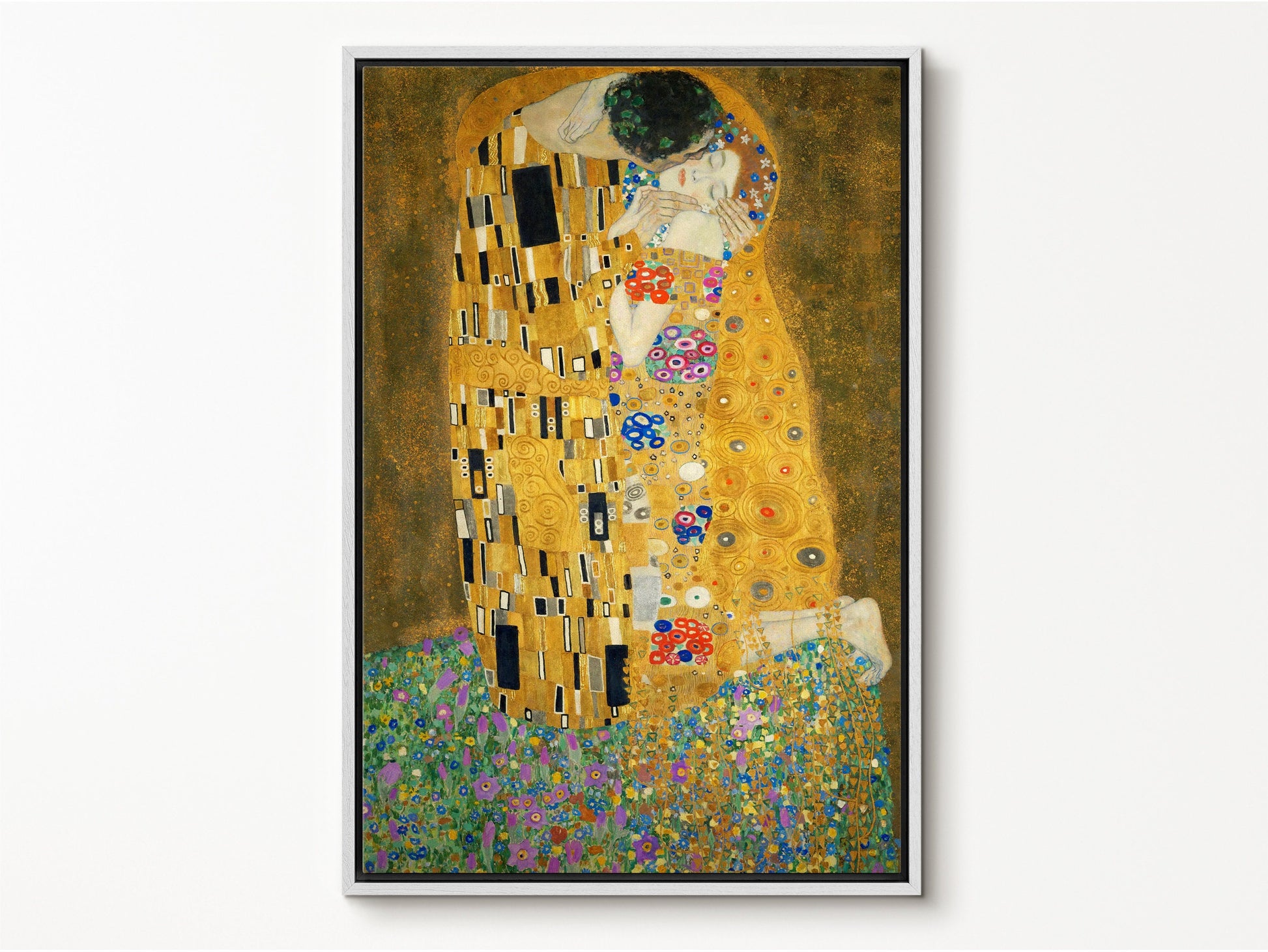 EasySuger The Kiss by Gustav Klimt | Framed Canvas Wall art