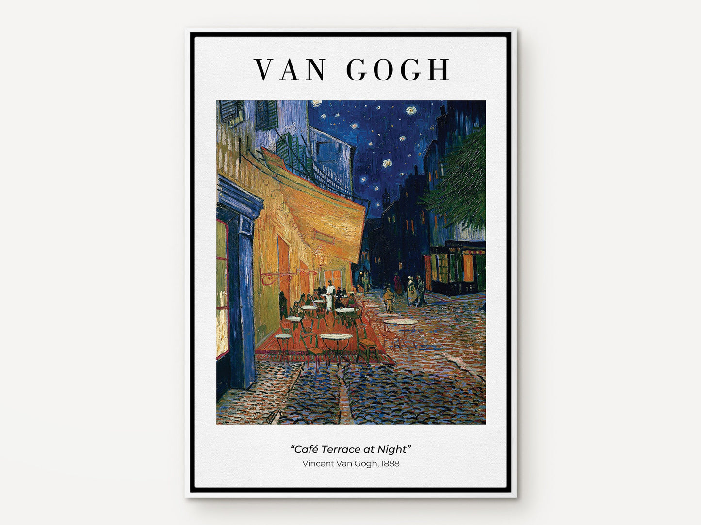 EasySuger Van Gogh Wall Art | Café Terrace at Night | Framed Canvas Wall Art for living room and bedroom