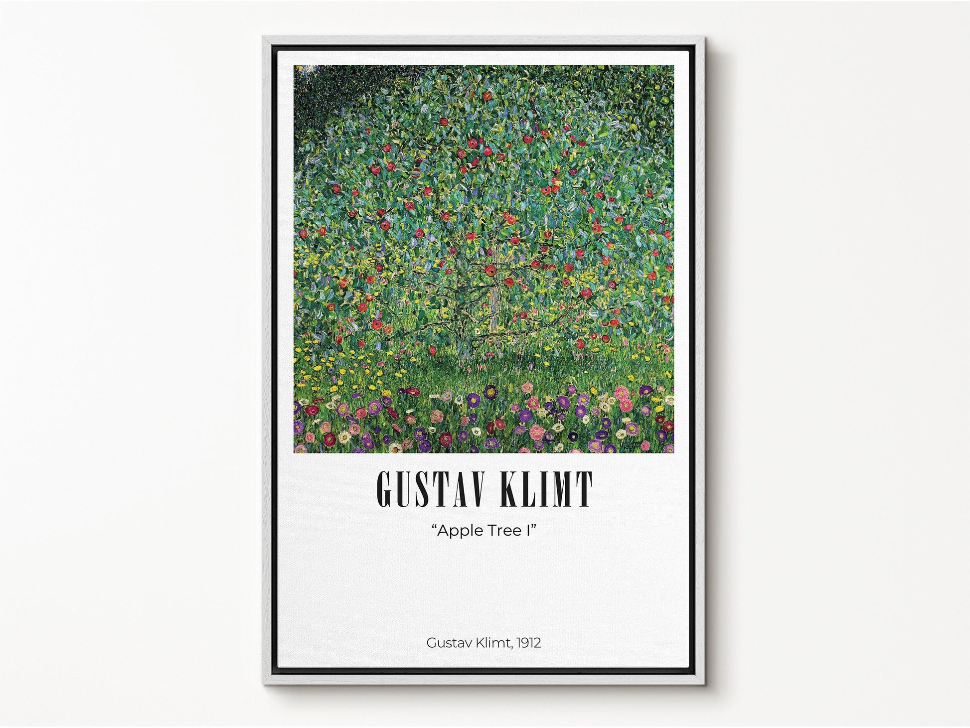 EasySuger Apple Tree I by Gustav Klimt, Framed Wall Art, Framed Canvas Wall art with hanging kit